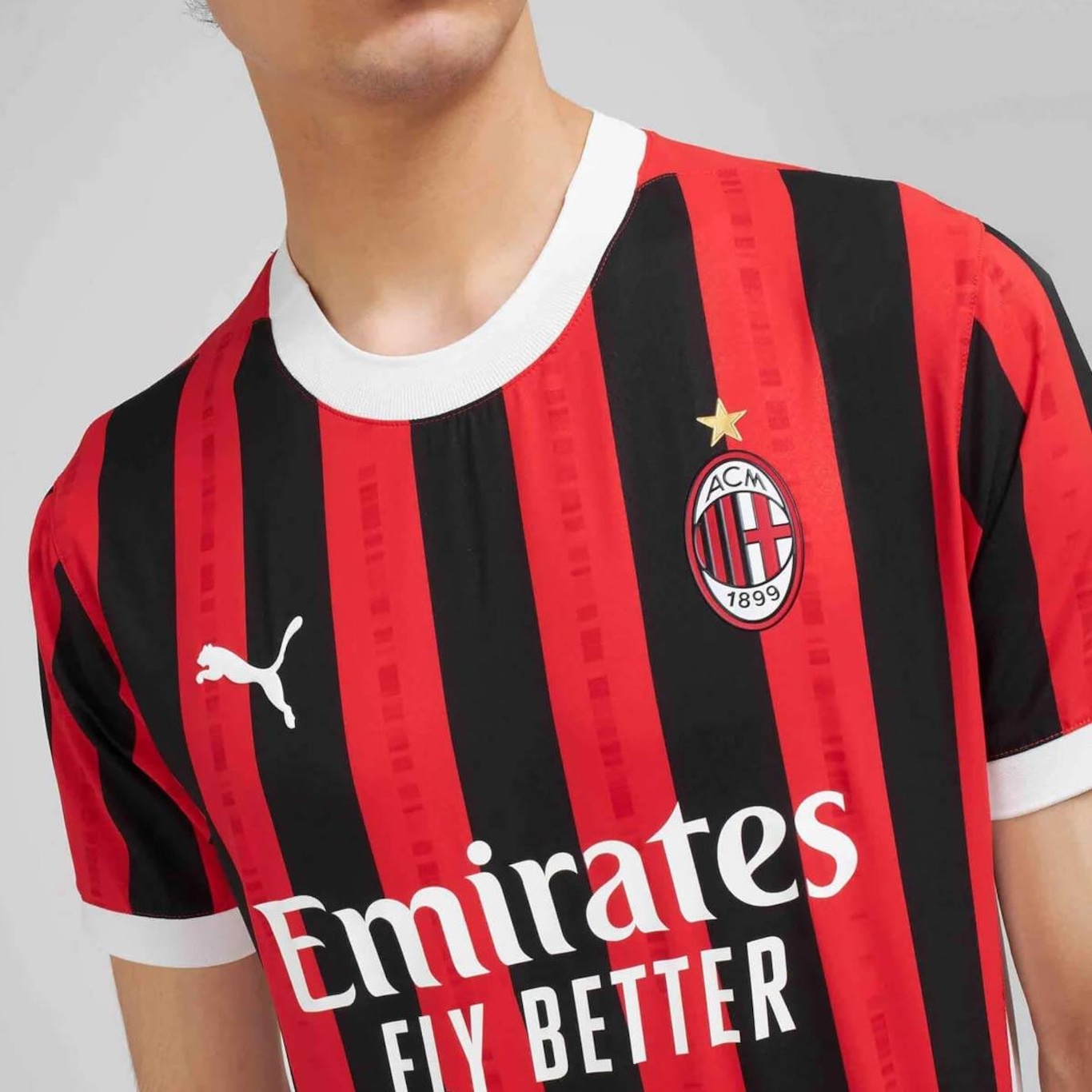 Camisa Milan Home 2025 Puma - Masculina - Foto 5