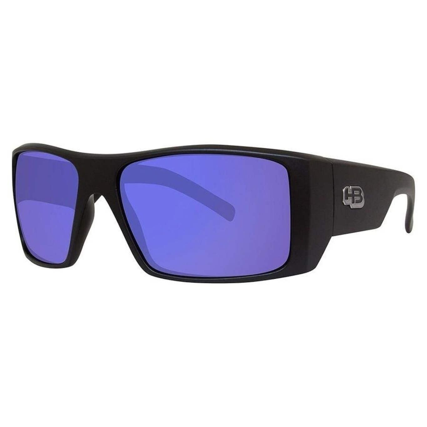 Óculos de Sol Hb Rocker 2.0 Matte Black Blue Chrome - Masculino - Foto 1