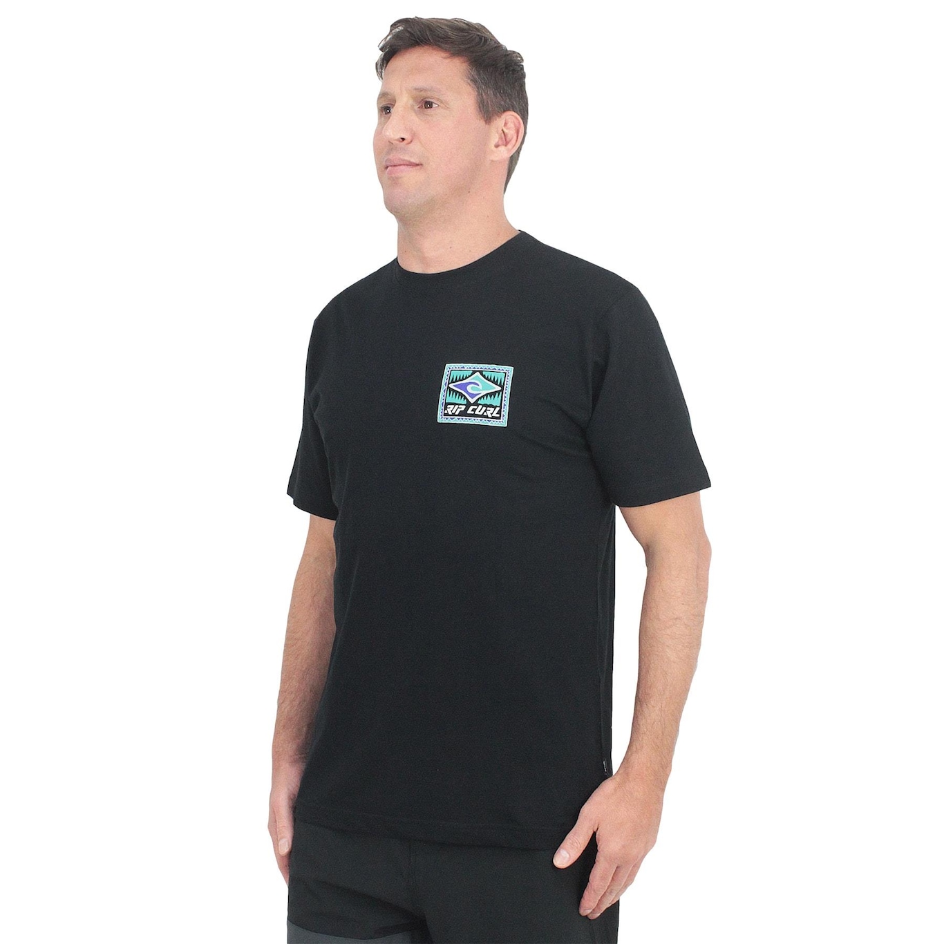 Camiseta Rip Curl Throwback Black - Masculina - Foto 1