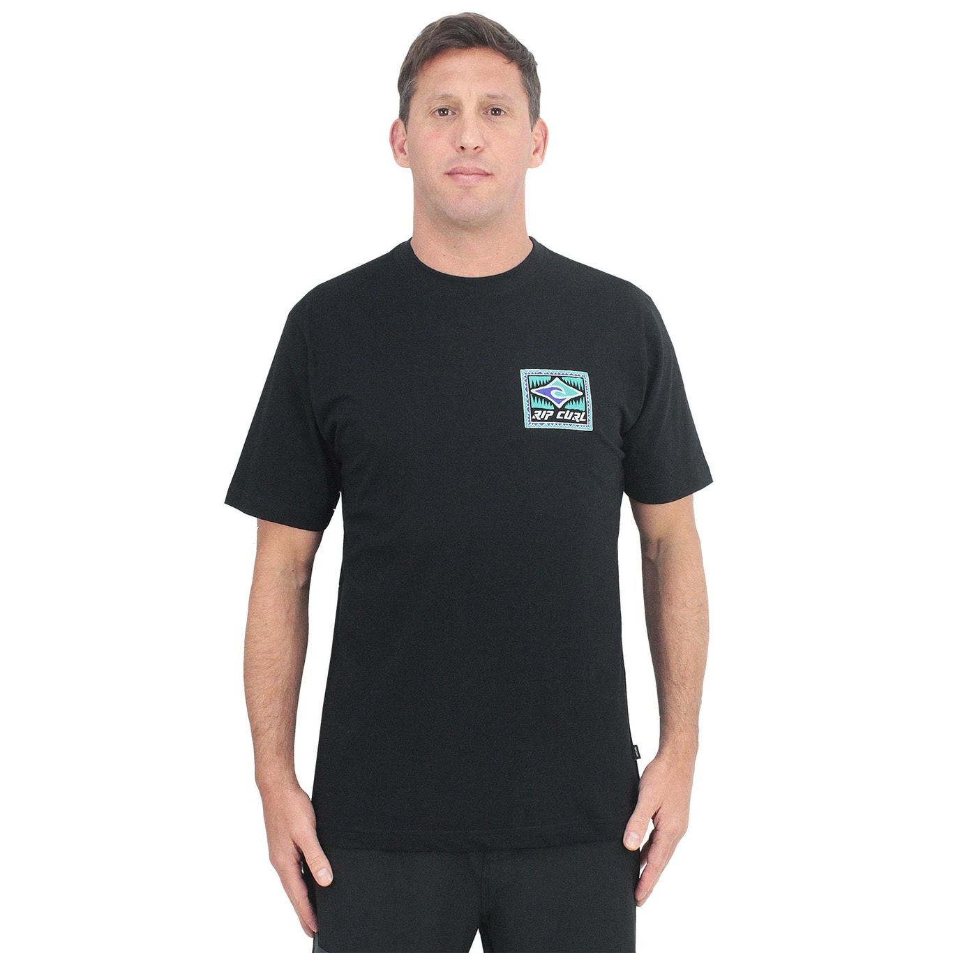 Camiseta Rip Curl Throwback Black - Masculina - Foto 3