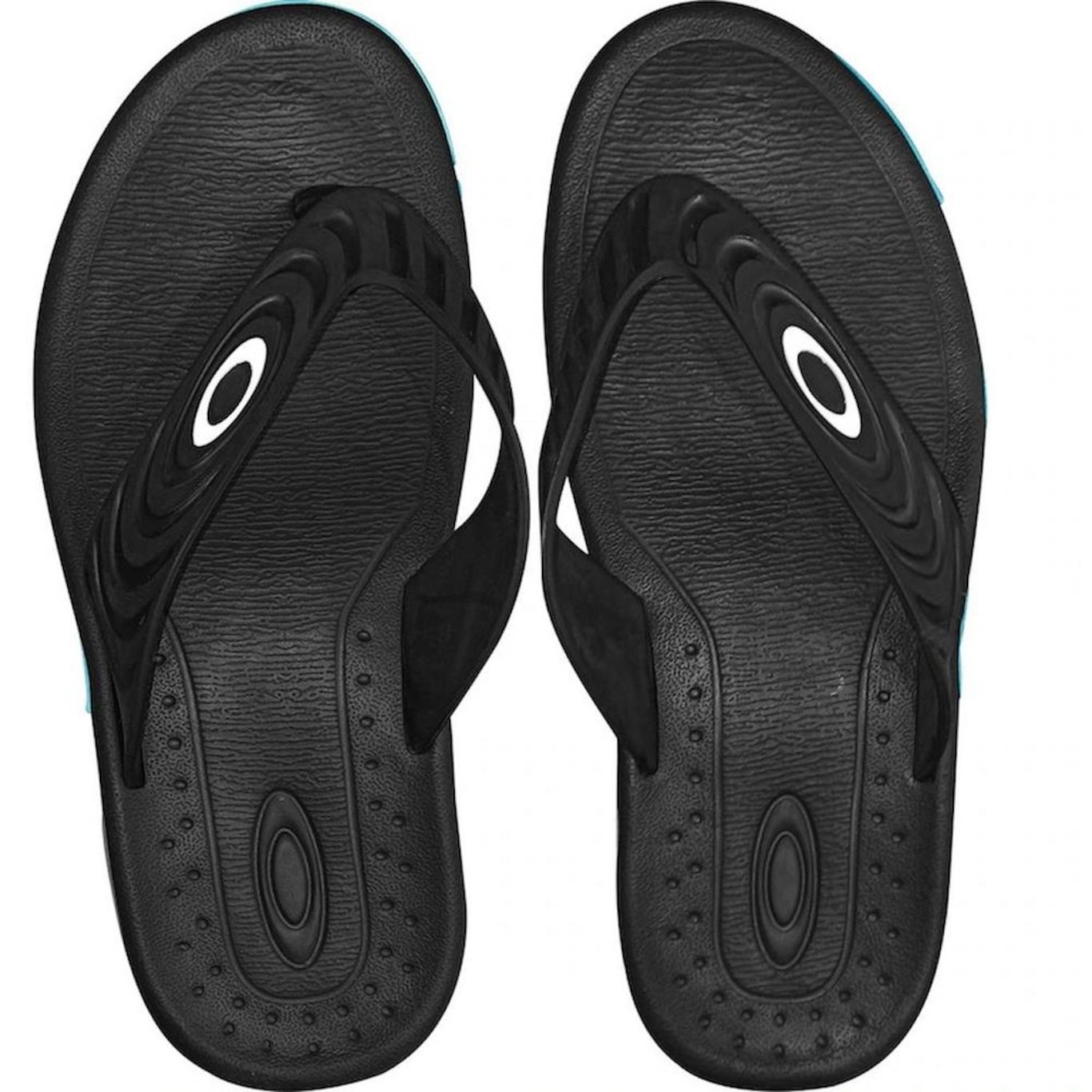 Chinelo Oakley Crowd Preto - Masculino - Foto 3