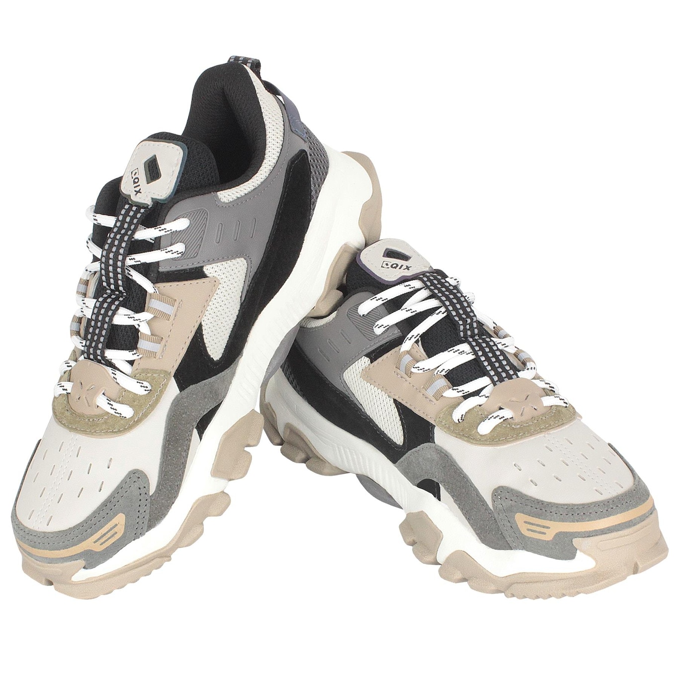 Tênis Qix Trek Beige Graphite - Adulto - Foto 3