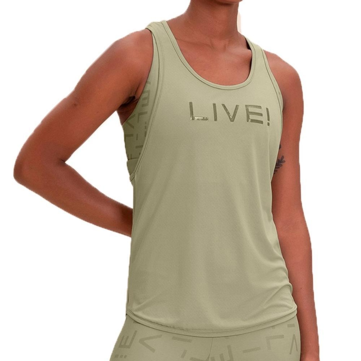 Camiseta Regata Live Icon Comfort Feminina - Foto 1