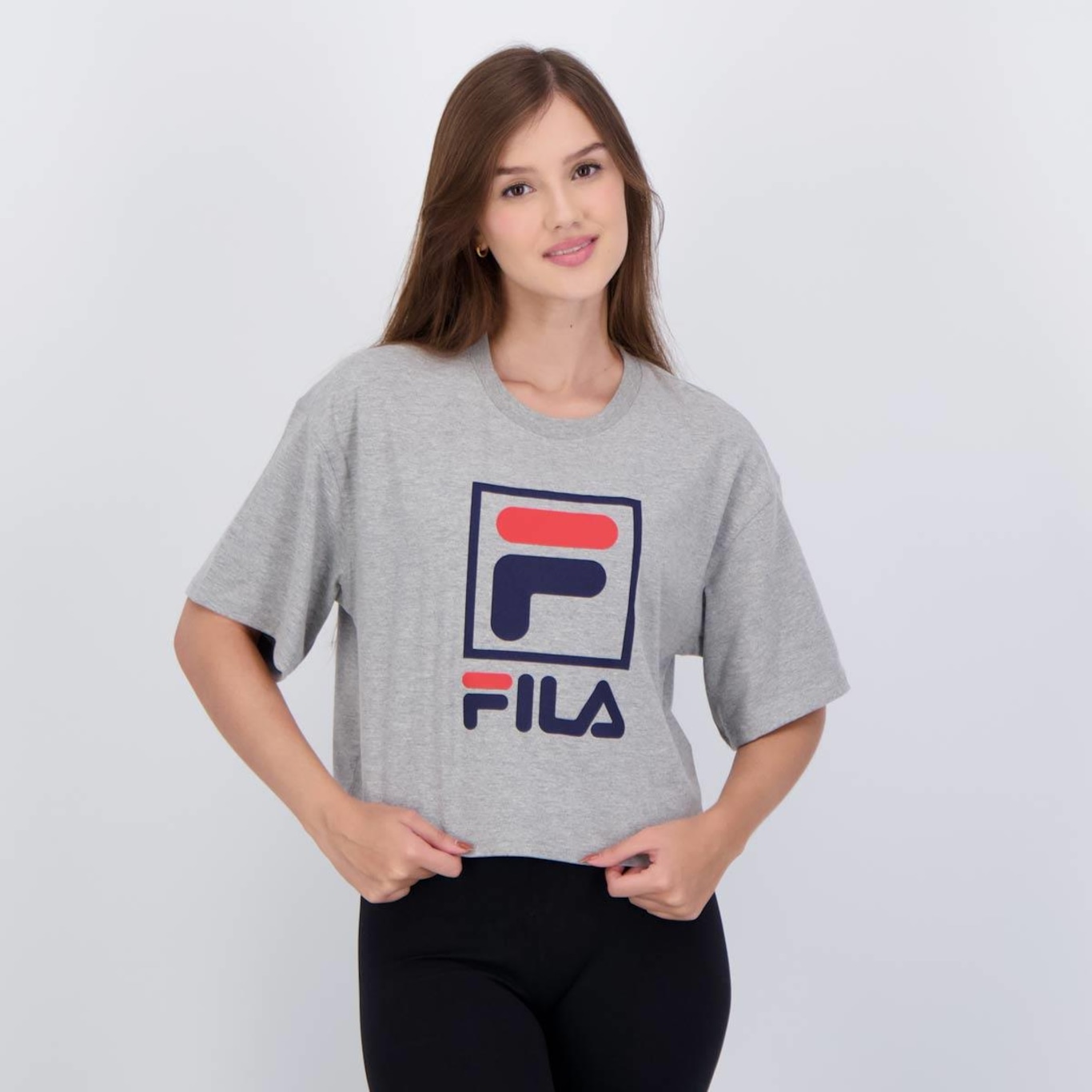 Cropped Fila Stack New - Feminino - Foto 1