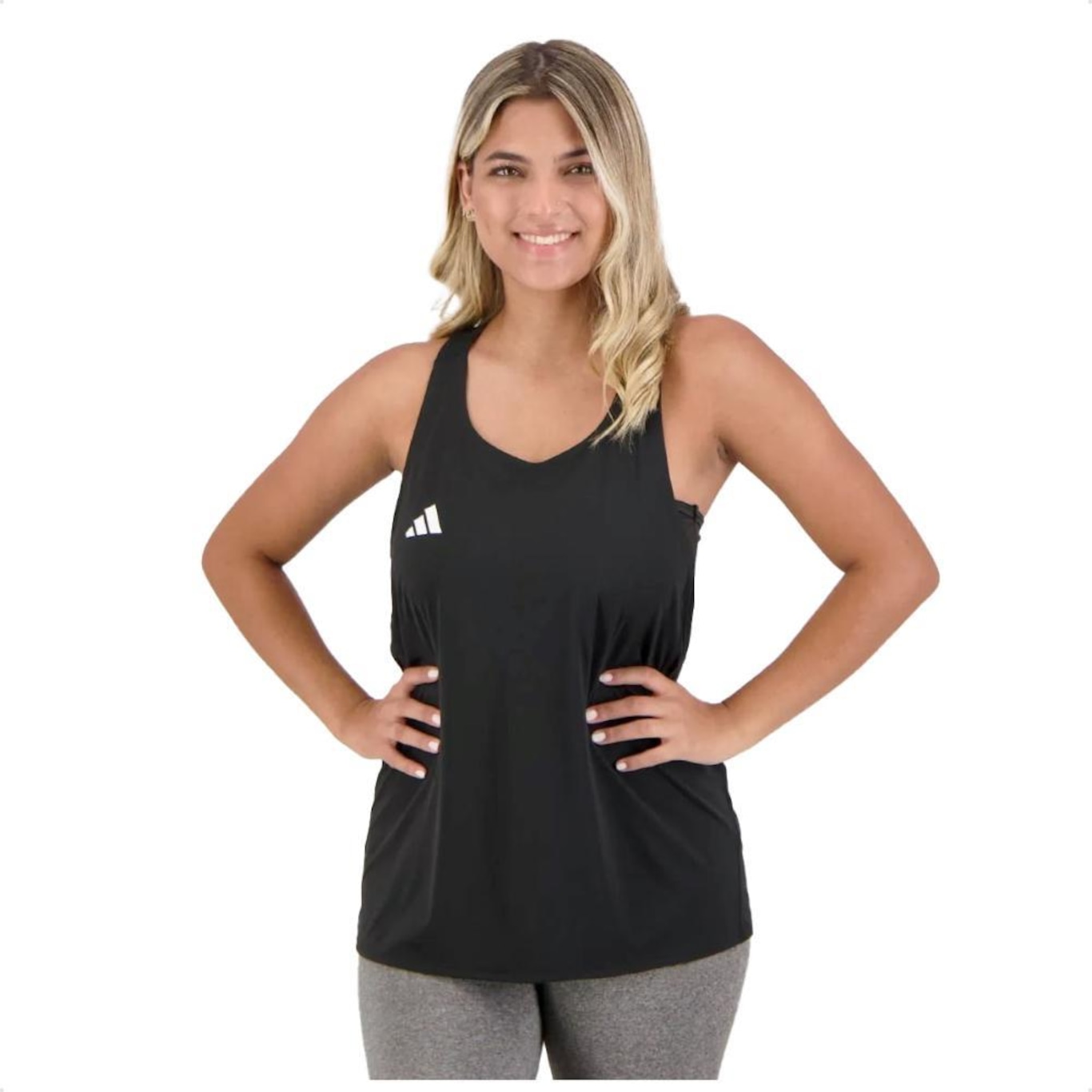 Camiseta Regata adidas Adizero Essentials Feminina - Foto 1