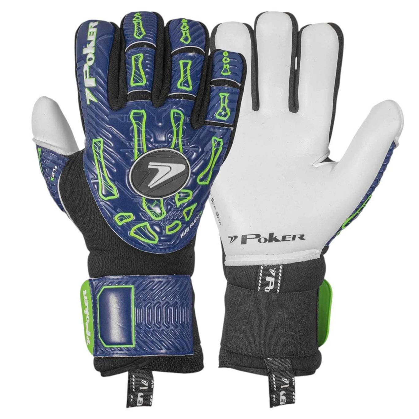 Luva de Goleiro Poker Hug Flex 4 Profissional - Foto 1