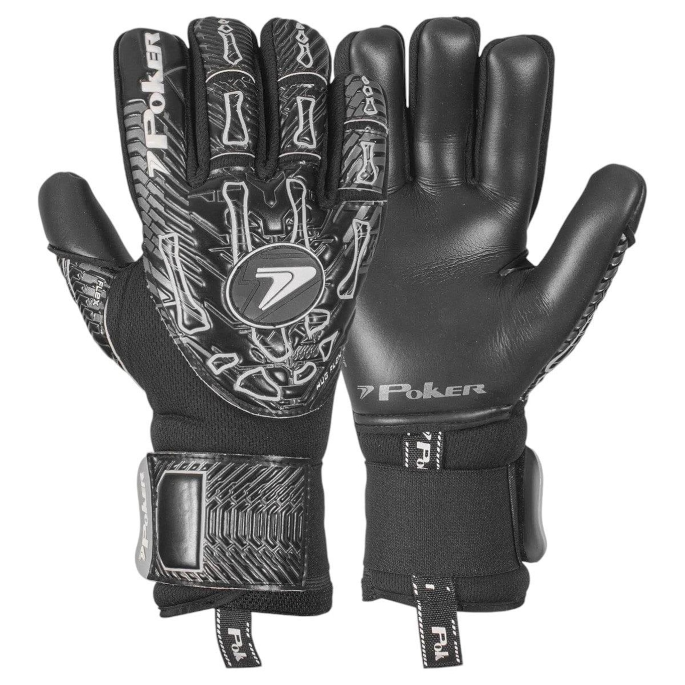 Luva de Goleiro Poker Hug Flex 4 Profissional - Foto 1