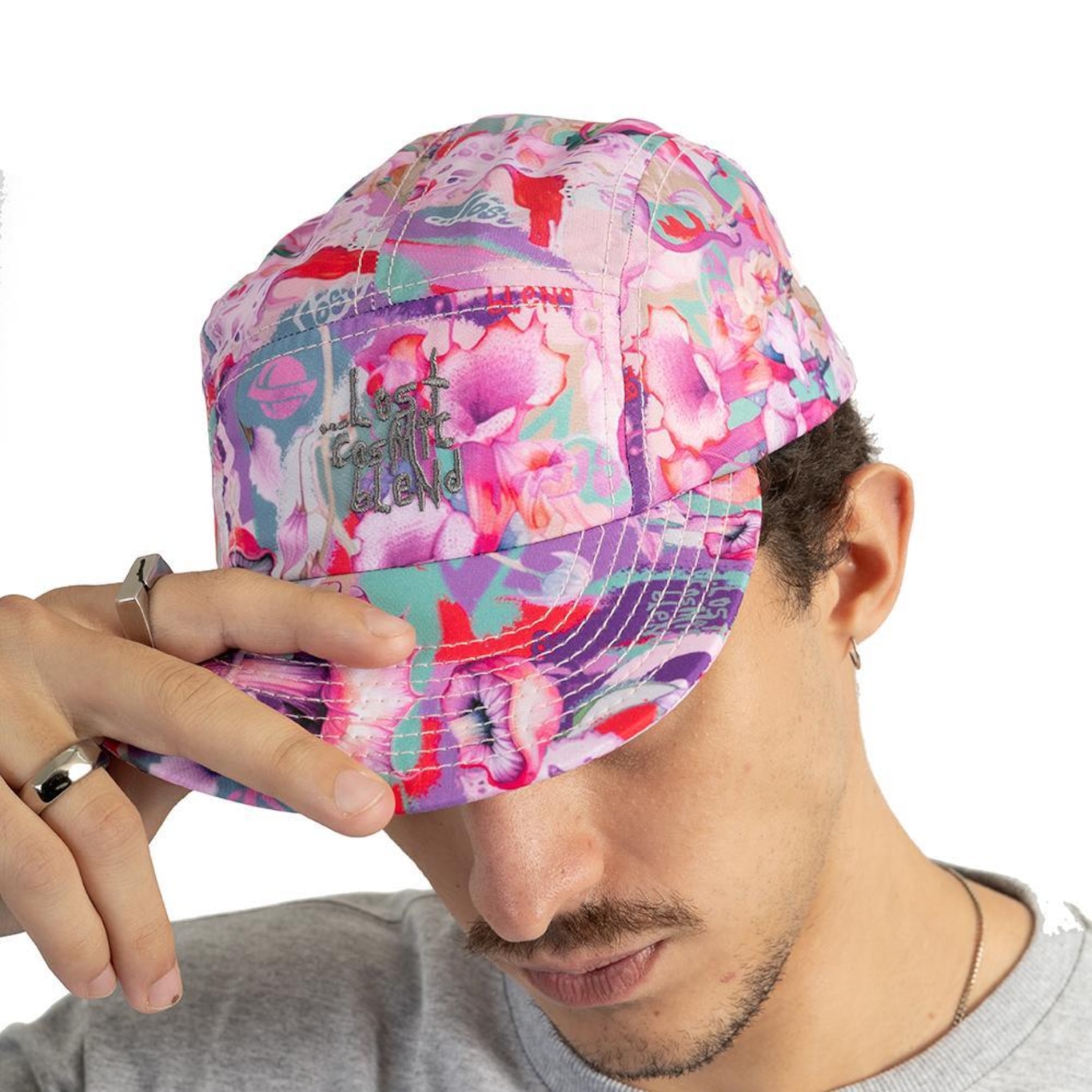 Boné Aba Reta Lost 5 Pannel Cosmic Blend - Snapback - Adulto - Foto 3