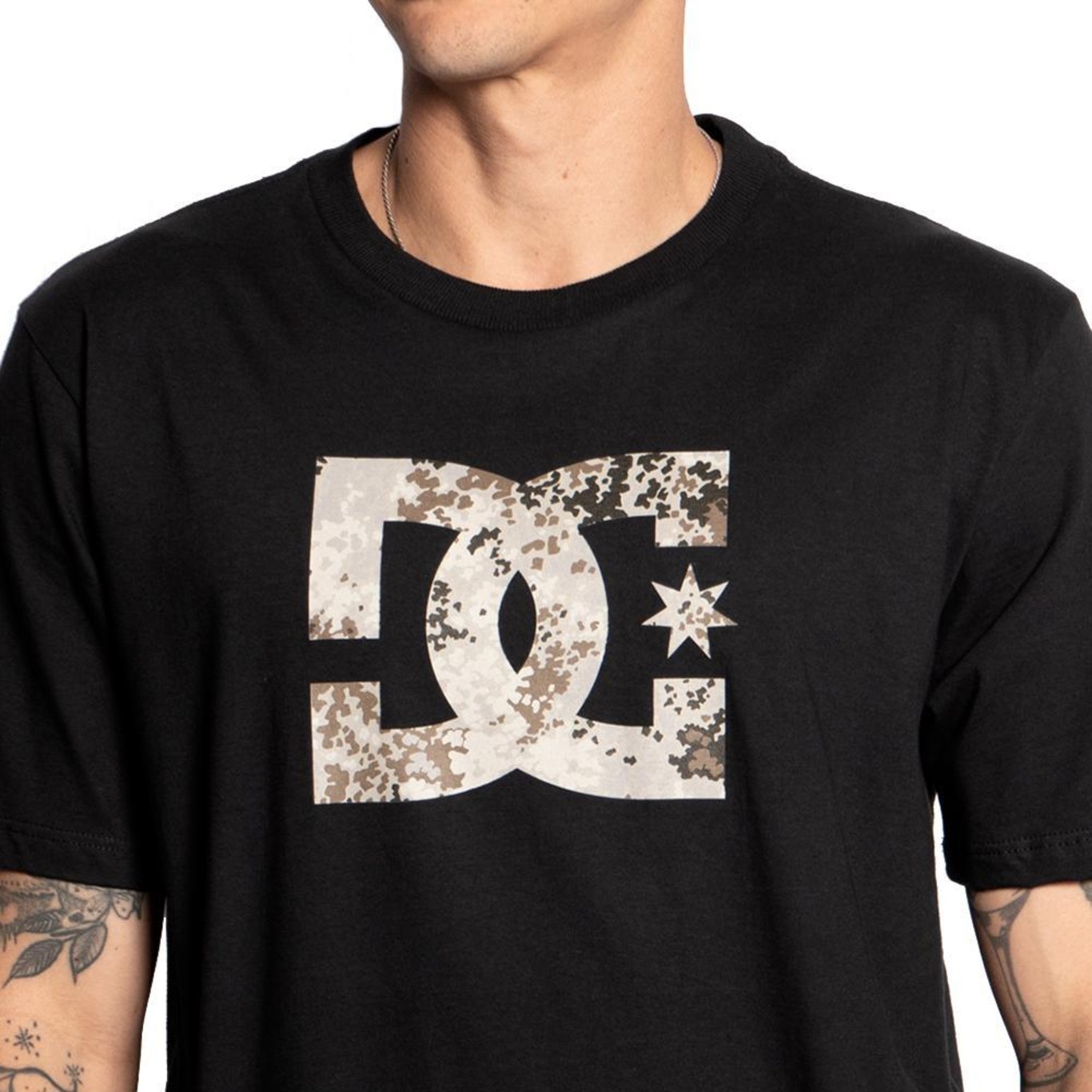 Camiseta Dc Shoes New Camo Star Fill Plus Size Sm25 - Masculina - Foto 3