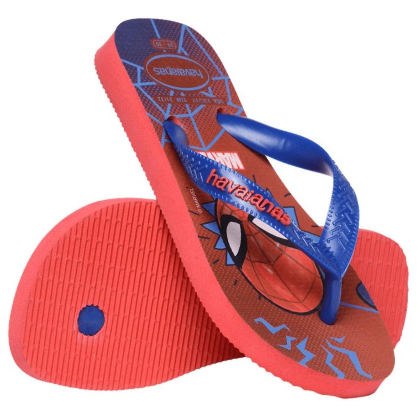 Chinelo Infantil Havaianas Top Marvel Ii Homem Aranha - Foto 5