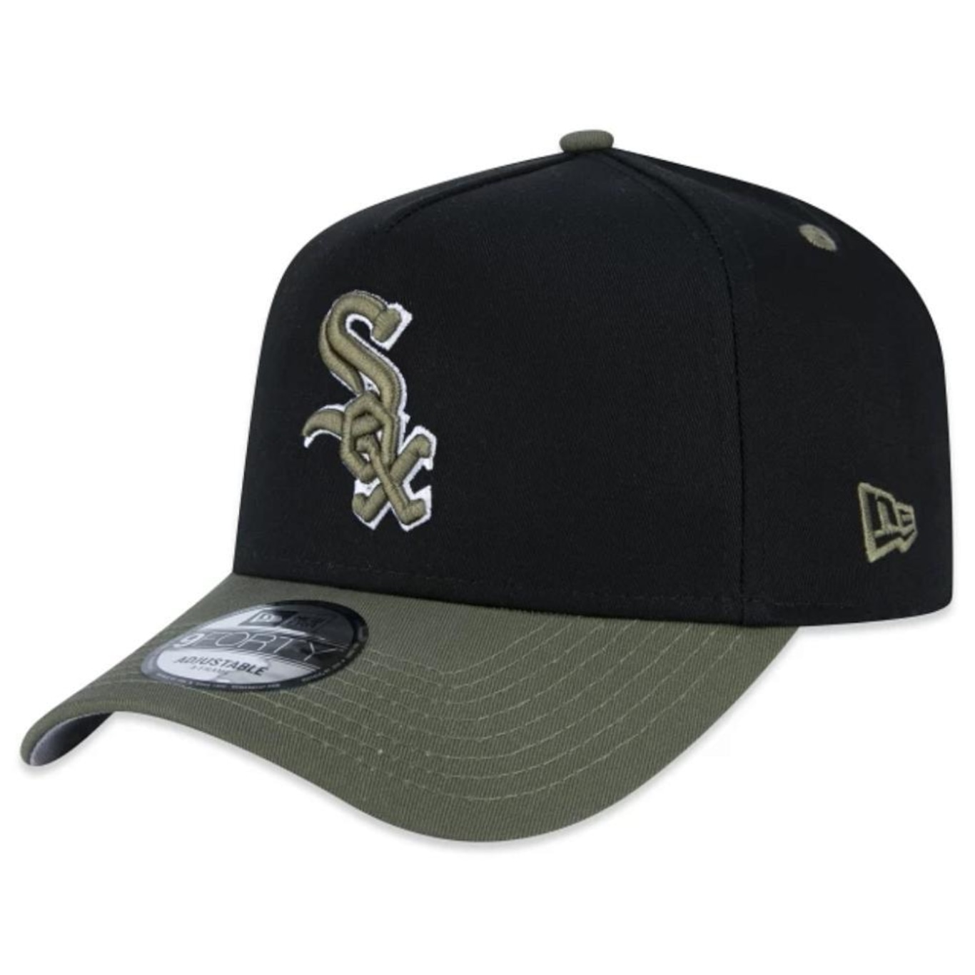 Boné Aba Curva New Era 940 A-Frame Chicago White Sox Dual Color - Snapback - Adulto - Foto 1