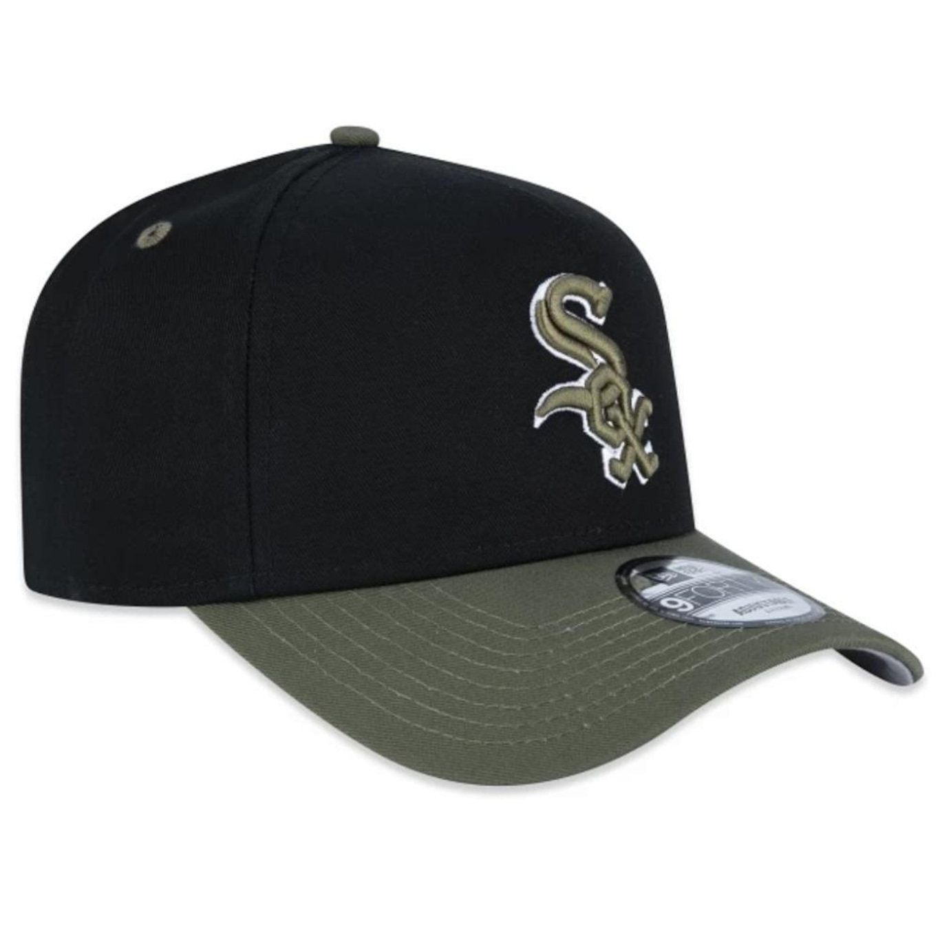 Boné Aba Curva New Era 940 A-Frame Chicago White Sox Dual Color - Snapback - Adulto - Foto 4