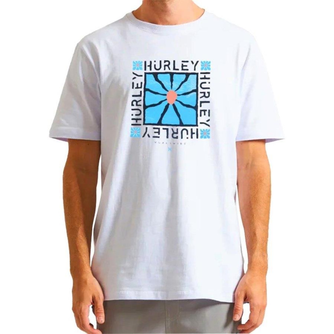 Camiseta Hurley Flower - Masculina - Foto 1