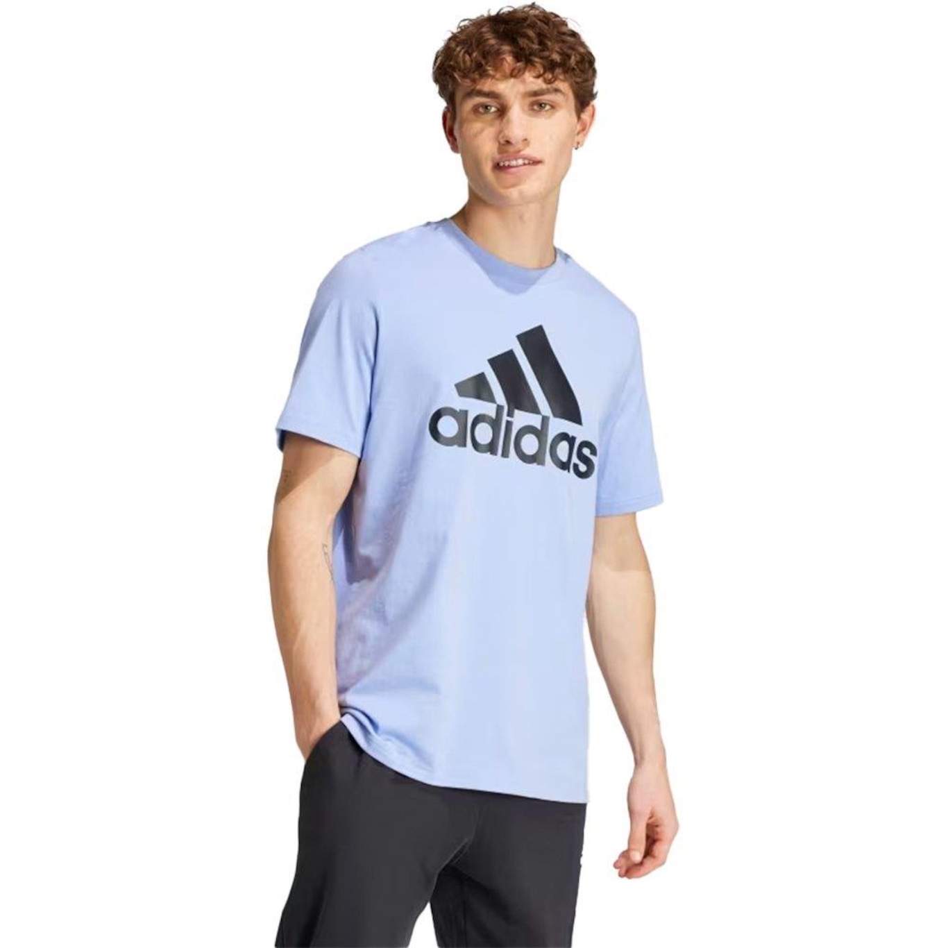 Camiseta adidas Big Logo - Masculina - Foto 4