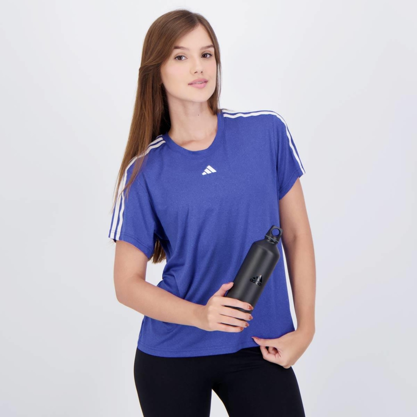 Camiseta adidas Essentials 3 Listras -Feminina - Foto 6