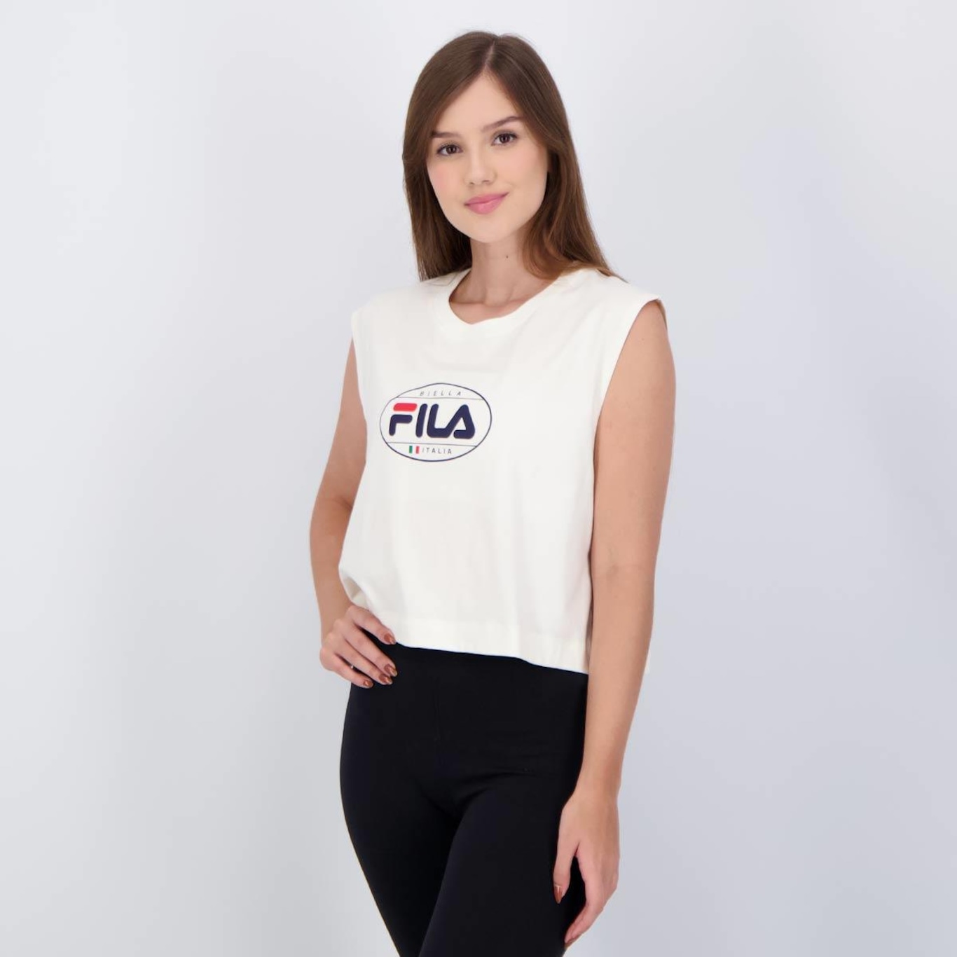 Camiseta Regata Fila Biella Italia - Feminina - Foto 3