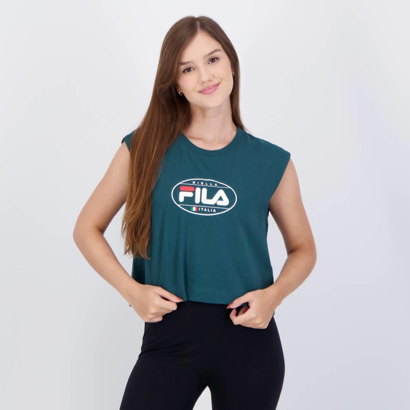 Camiseta Regata Fila Biella Italia - Feminina - Foto 1