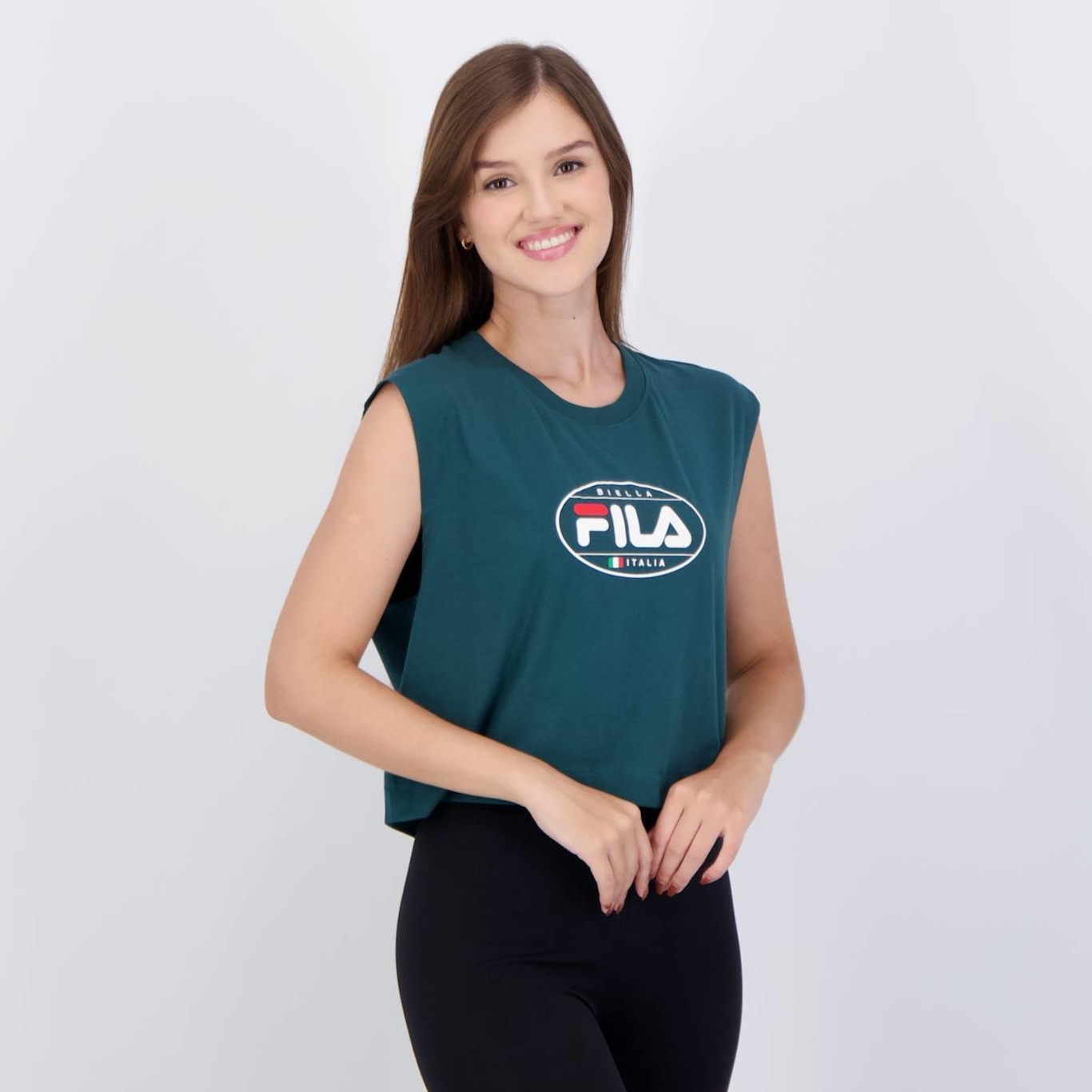 Camiseta Regata Fila Biella Italia - Feminina - Foto 2