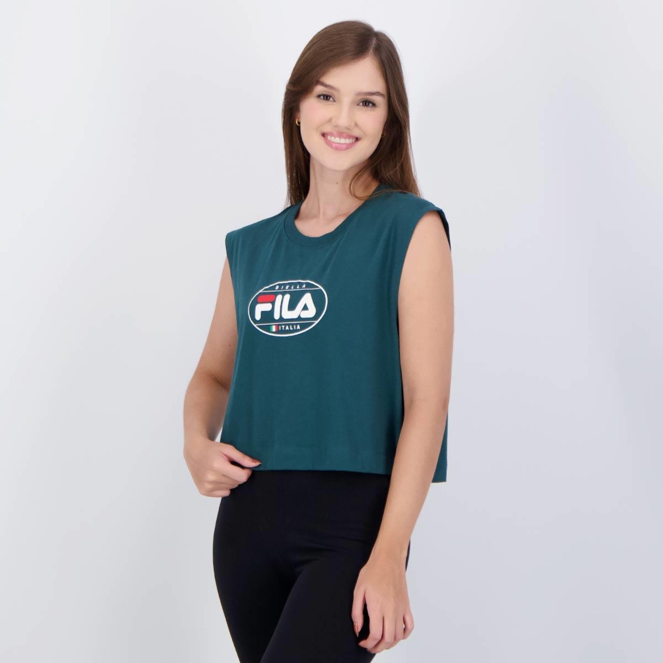 Camiseta Regata Fila Biella Italia - Feminina - Foto 3