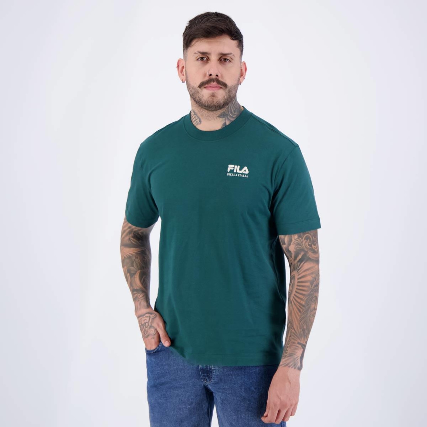 Camiseta Fila Comfort Biella 1911 - Masculina - Foto 3