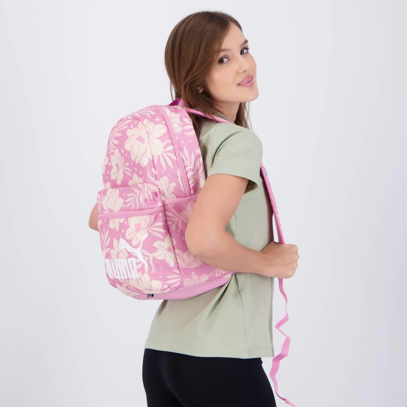 Mochila Puma Phase Aop Floral - 22L - Foto 1