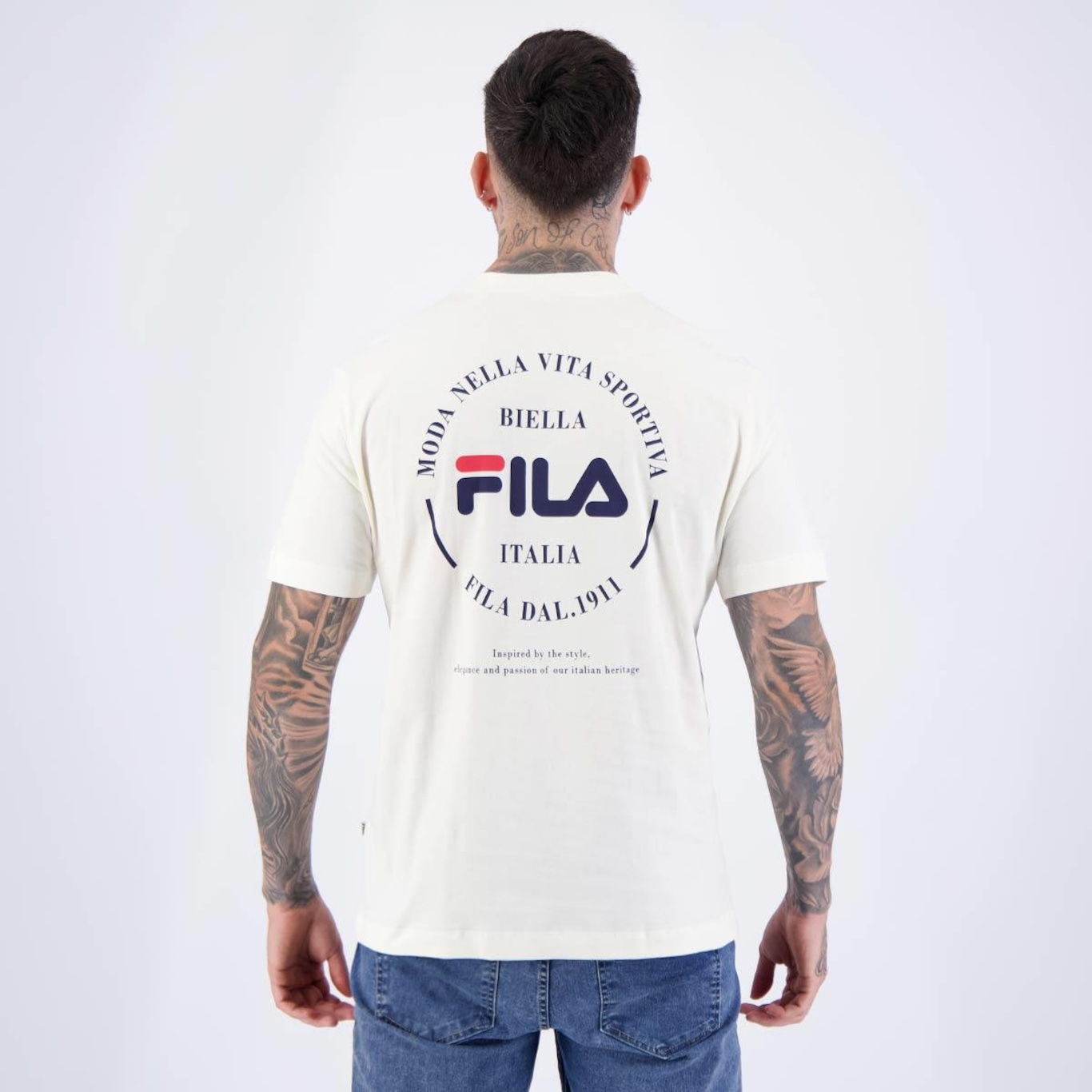 Camiseta Fila Comfort Biella 1911 - Masculina - Foto 4