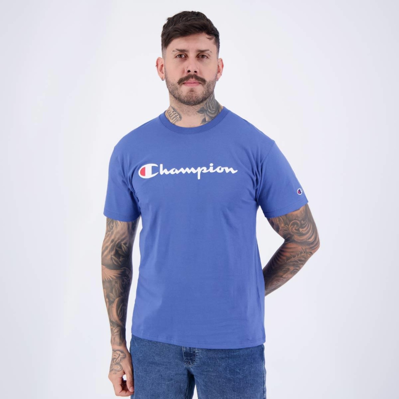 Camiseta Champion Script - Masculina - Foto 3