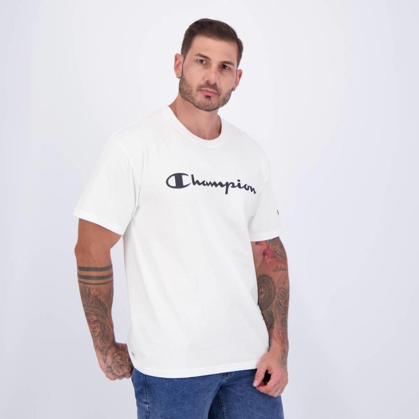 Camiseta Champion Scritp One - Masculina - Foto 2