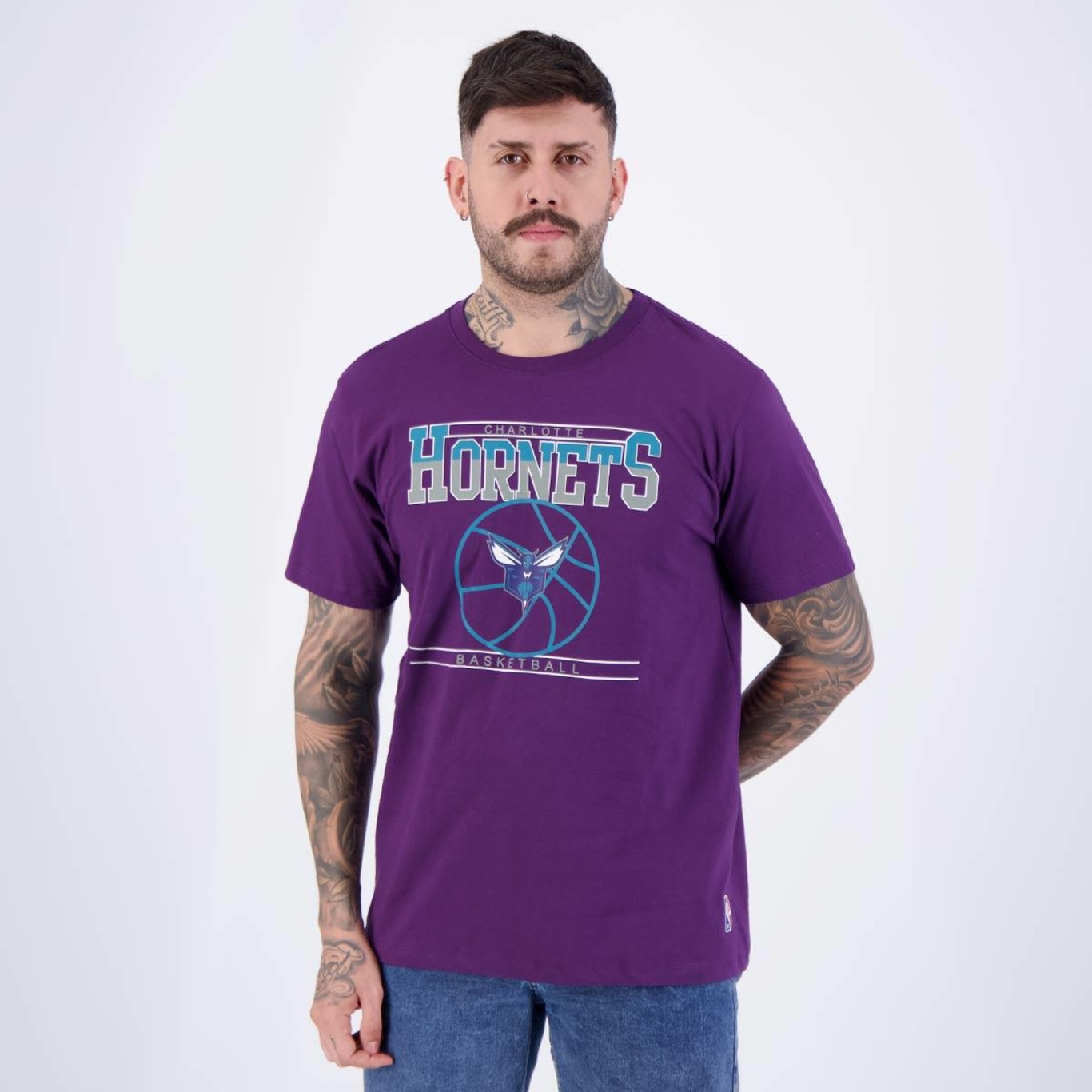 Camiseta Nba Box Out Charlotte Hornets - Masculina - Foto 3