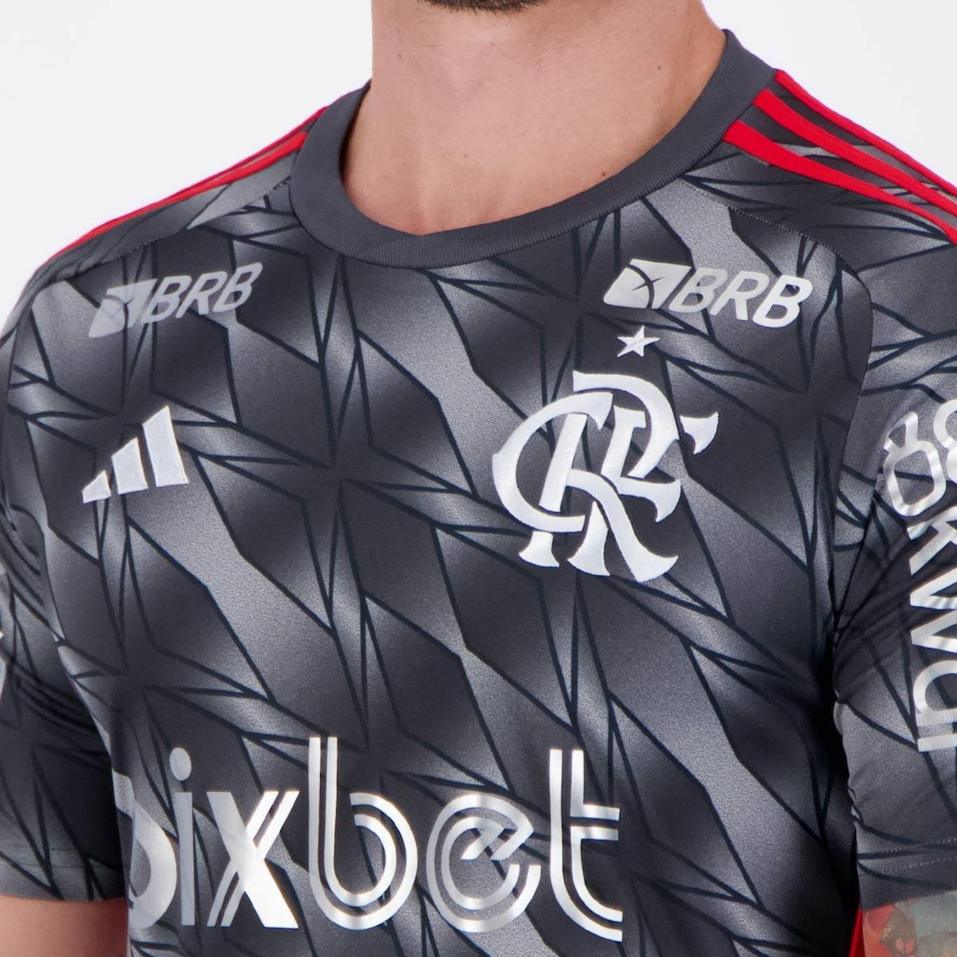 Camisa do Flamengo Iii 2024 adidas Patch Libertadores - Masculina - Foto 5