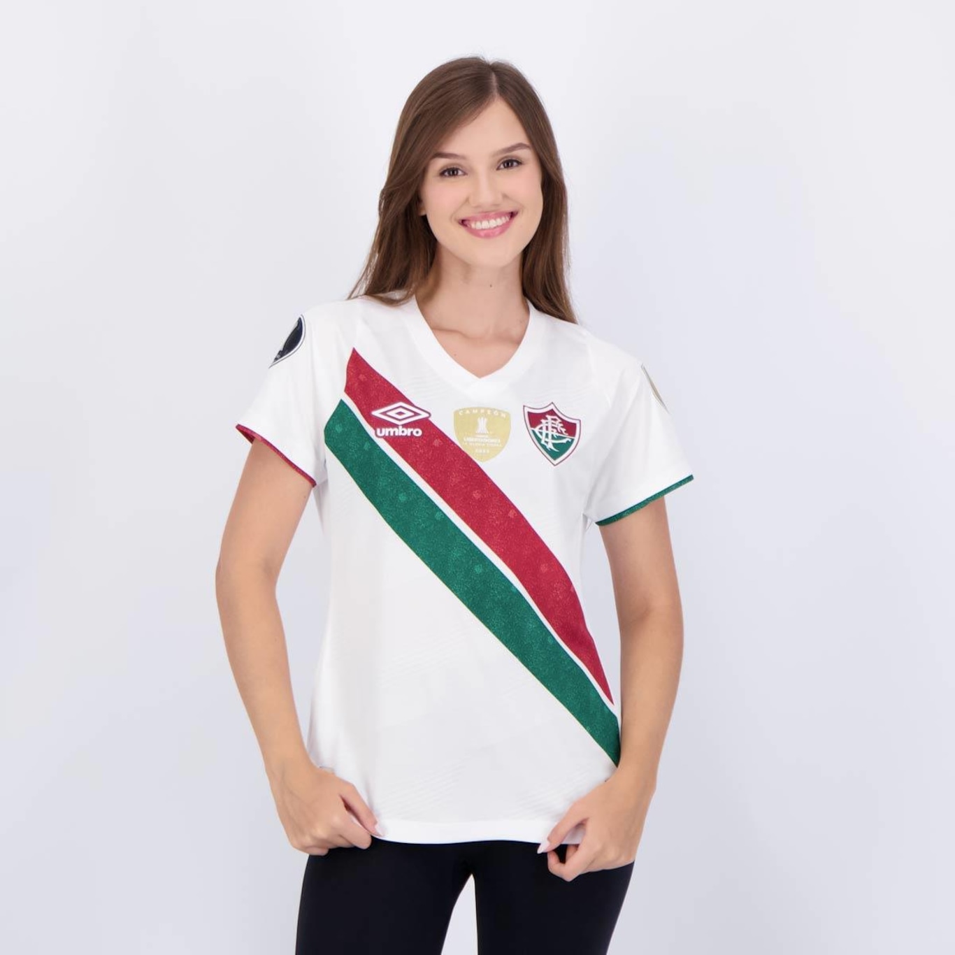 Camisa do Fluminense Ii 2024 Umbro Patch Libertadores - Feminina - Foto 1