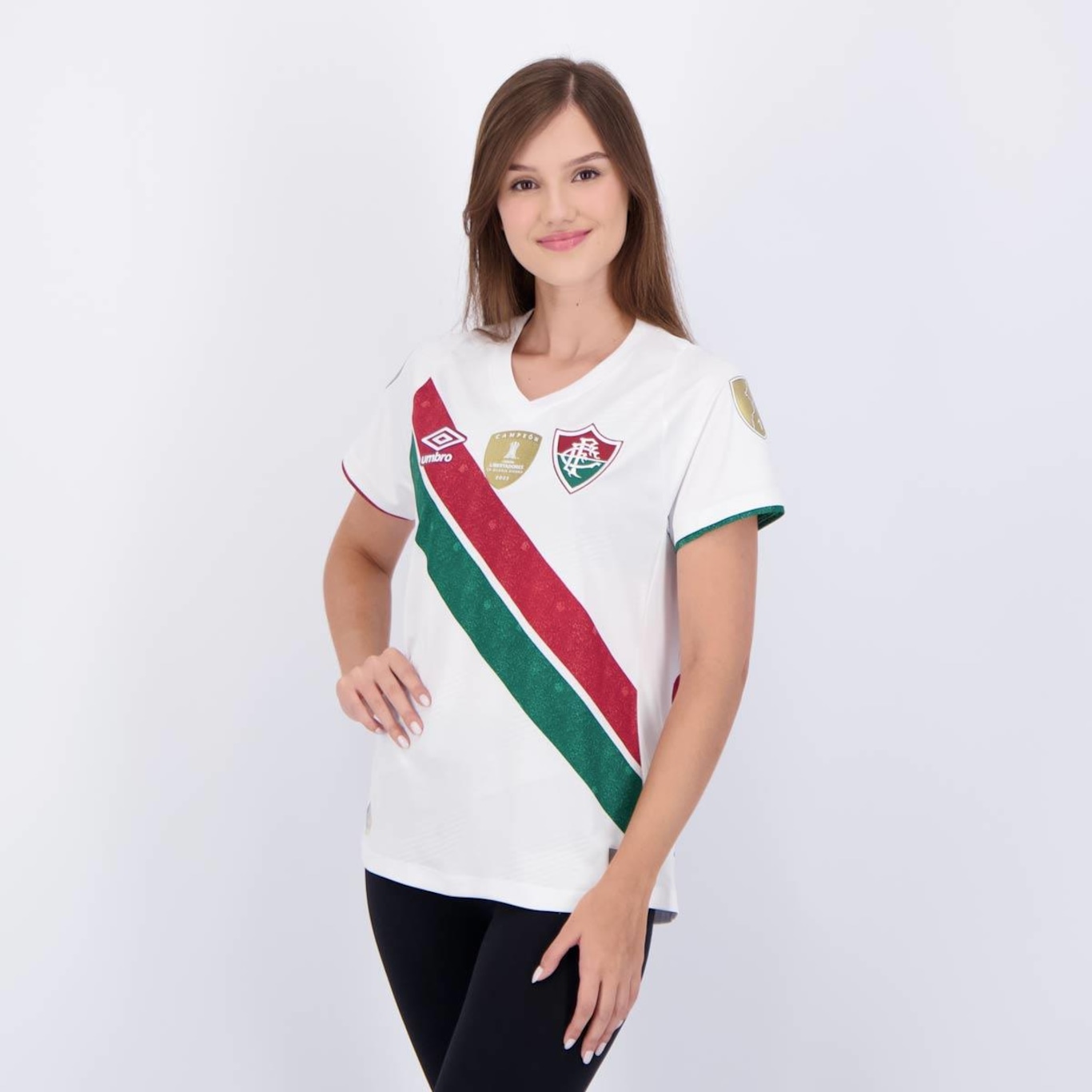 Camisa do Fluminense Ii 2024 Umbro Patch Libertadores - Feminina - Foto 3