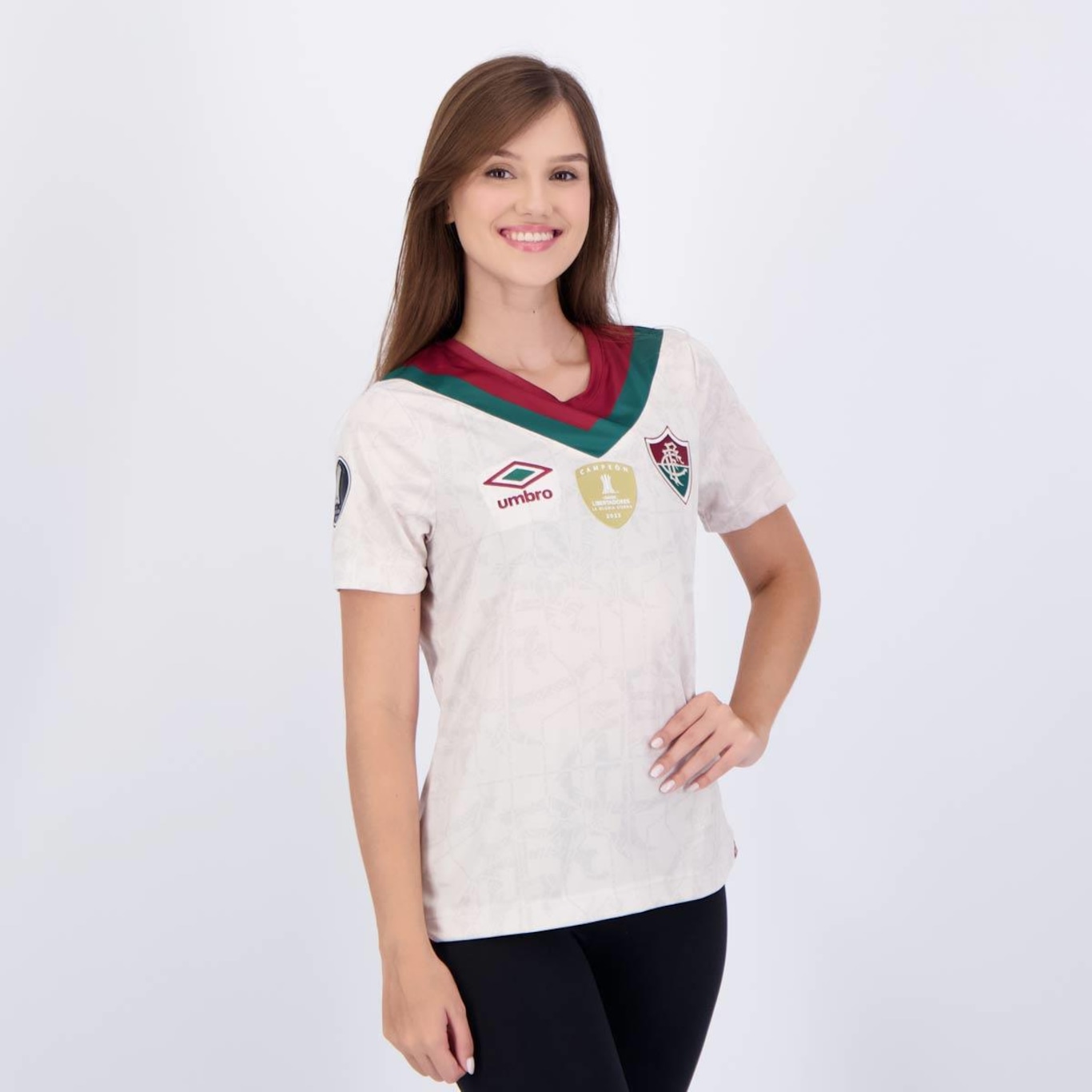 Camisa do Fluminense Iii 2024 Umbro Patch Libertadores - Feminina - Foto 2