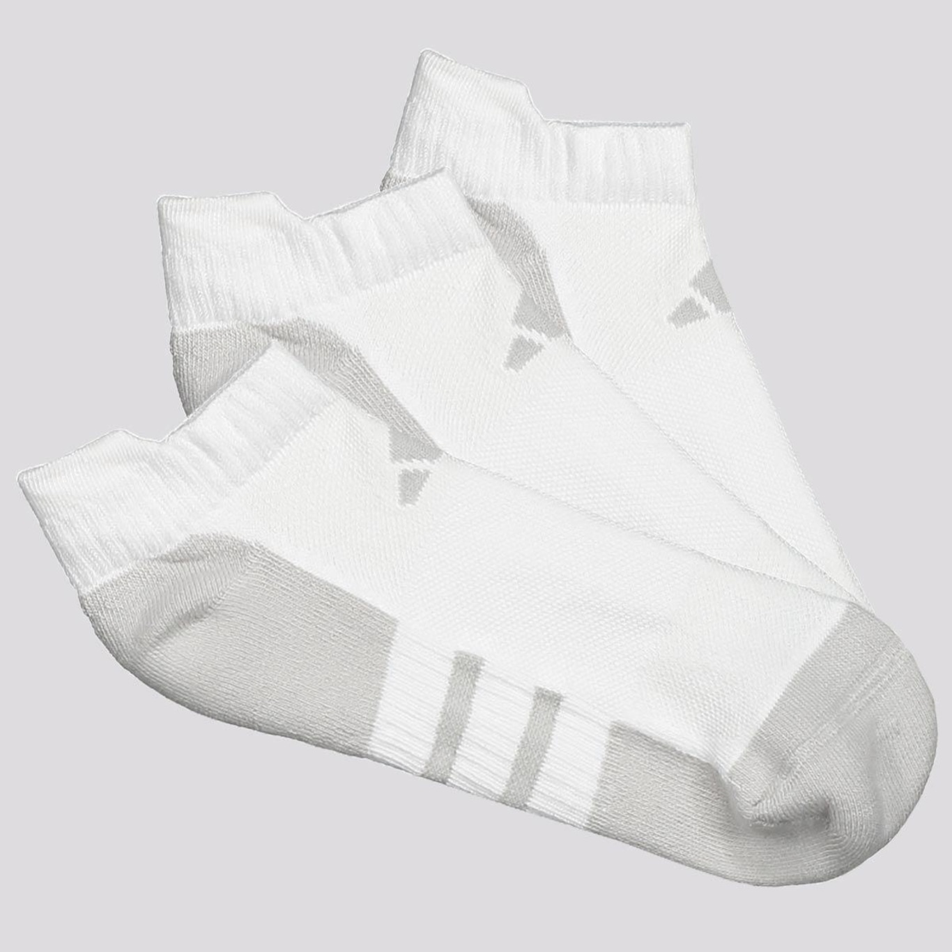 Kit Meiass adidas Ess Cano Baixo 3 Pares Adulto - Foto 1