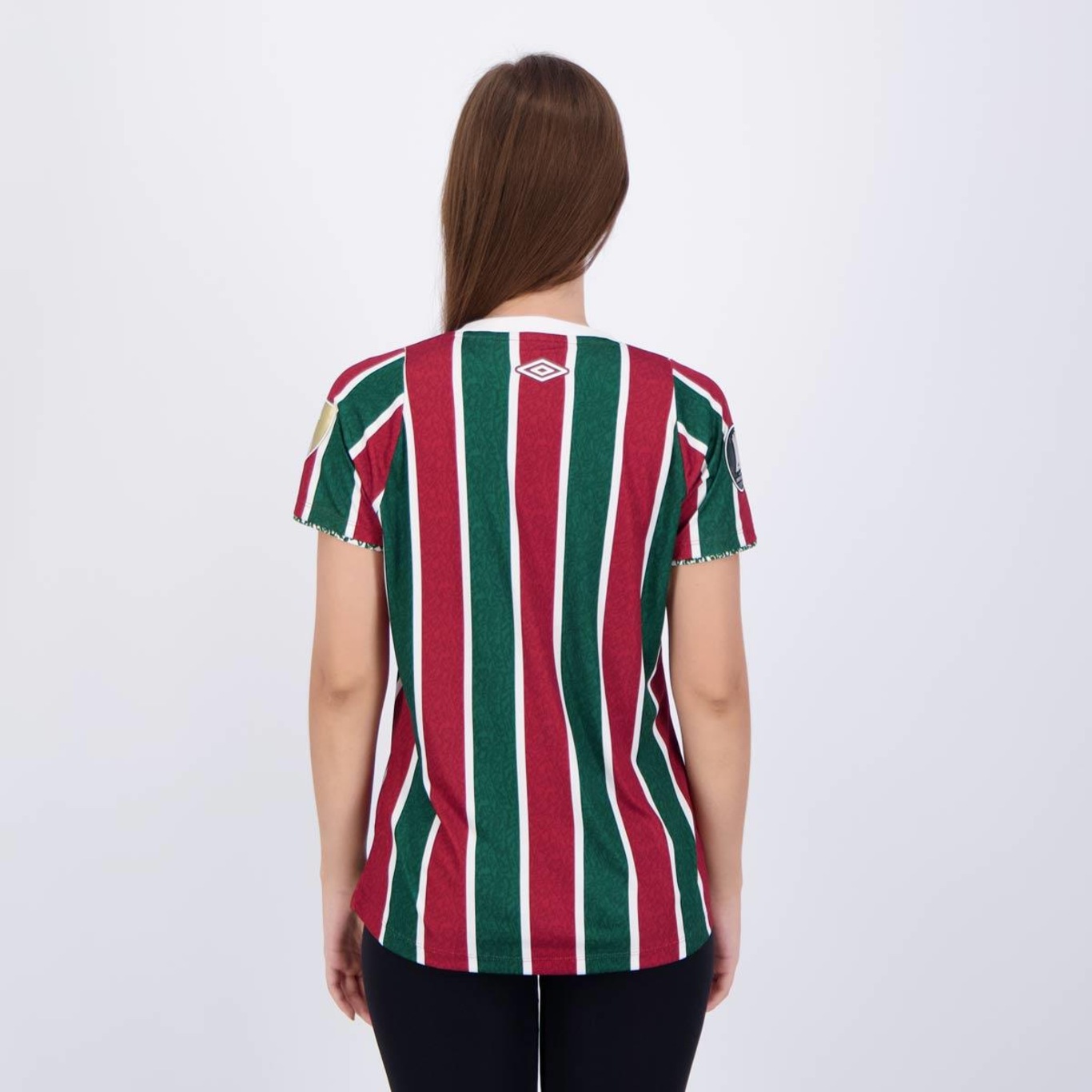 Camisa do Fluminense I 2024 Umbro Patch Libertadores - Feminina - Foto 4