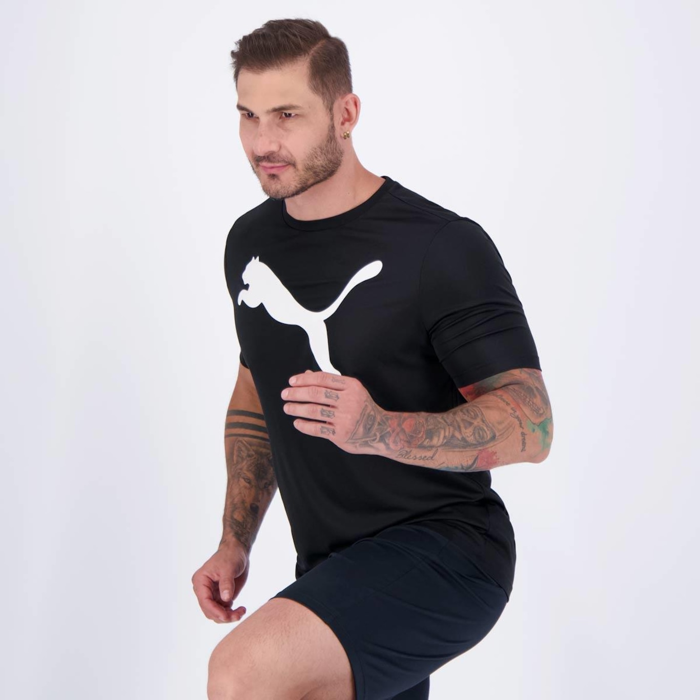 Camiseta Puma Active Big Logo - Masculina - Foto 6