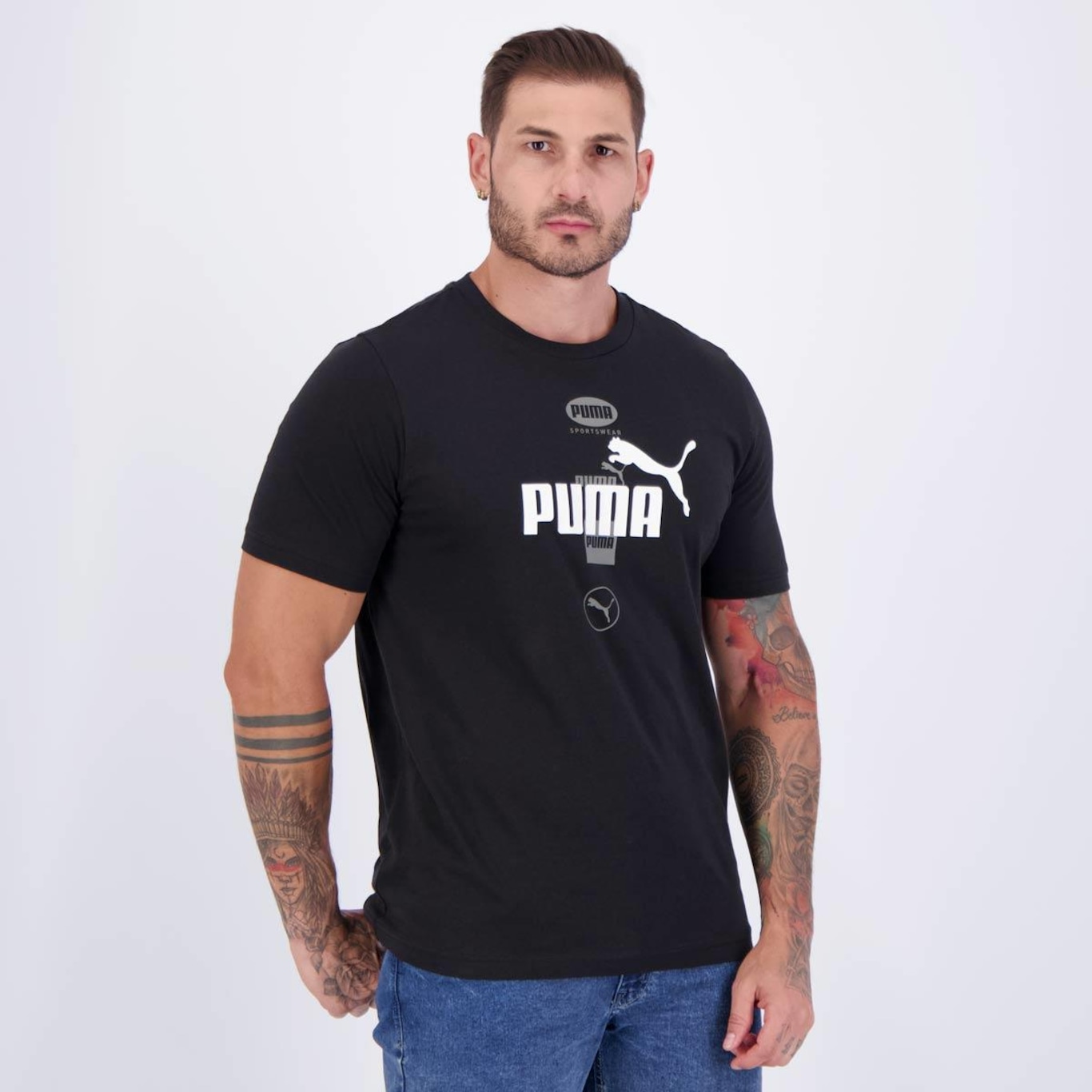 Camiseta Puma Graphic - Masculina - Foto 2