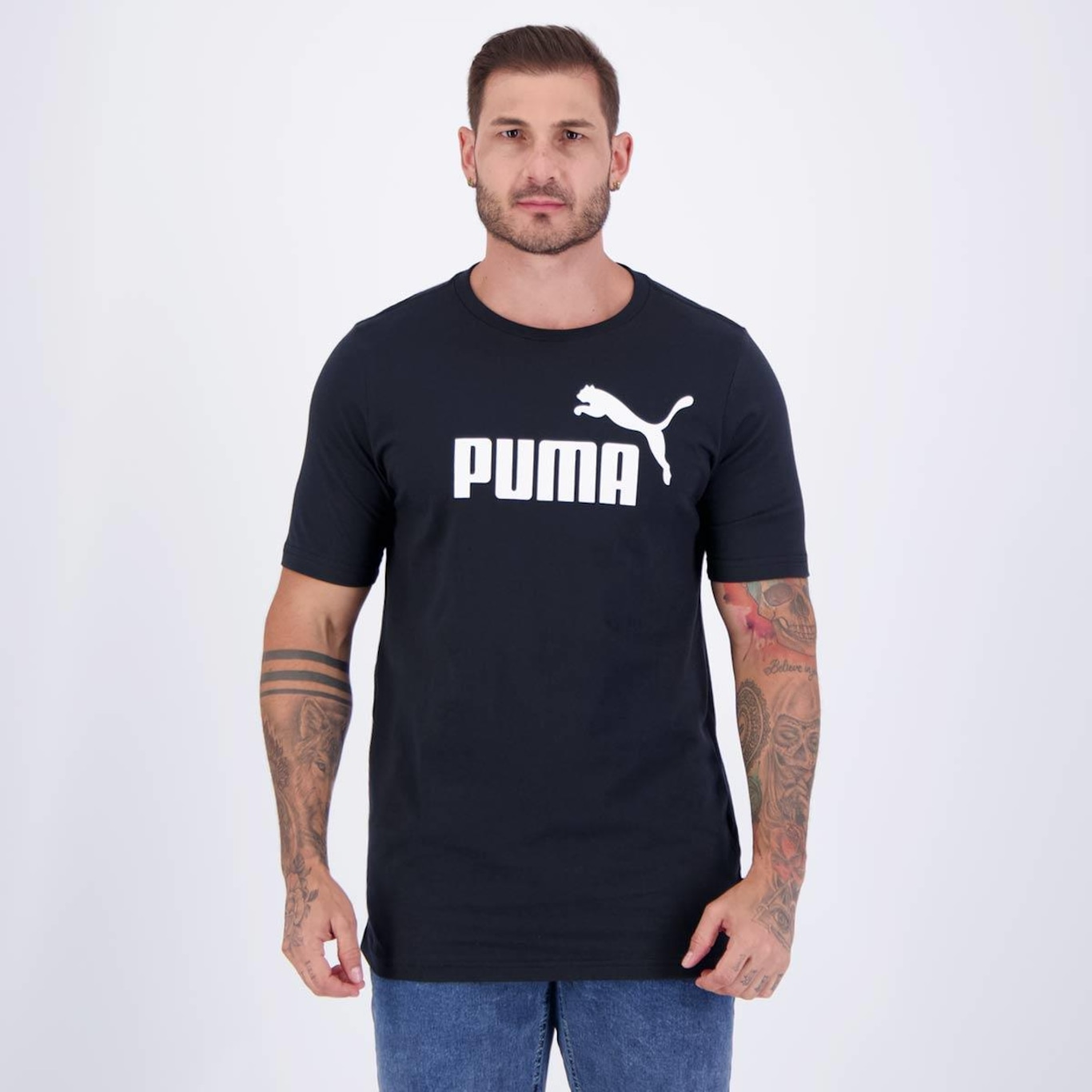 Camiseta Puma Ess Logo - Masculina - Foto 1