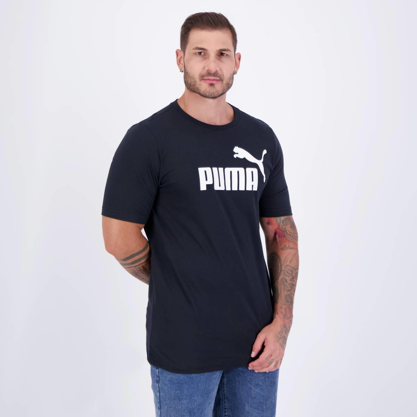 Camiseta Puma Ess Logo - Masculina - Foto 2