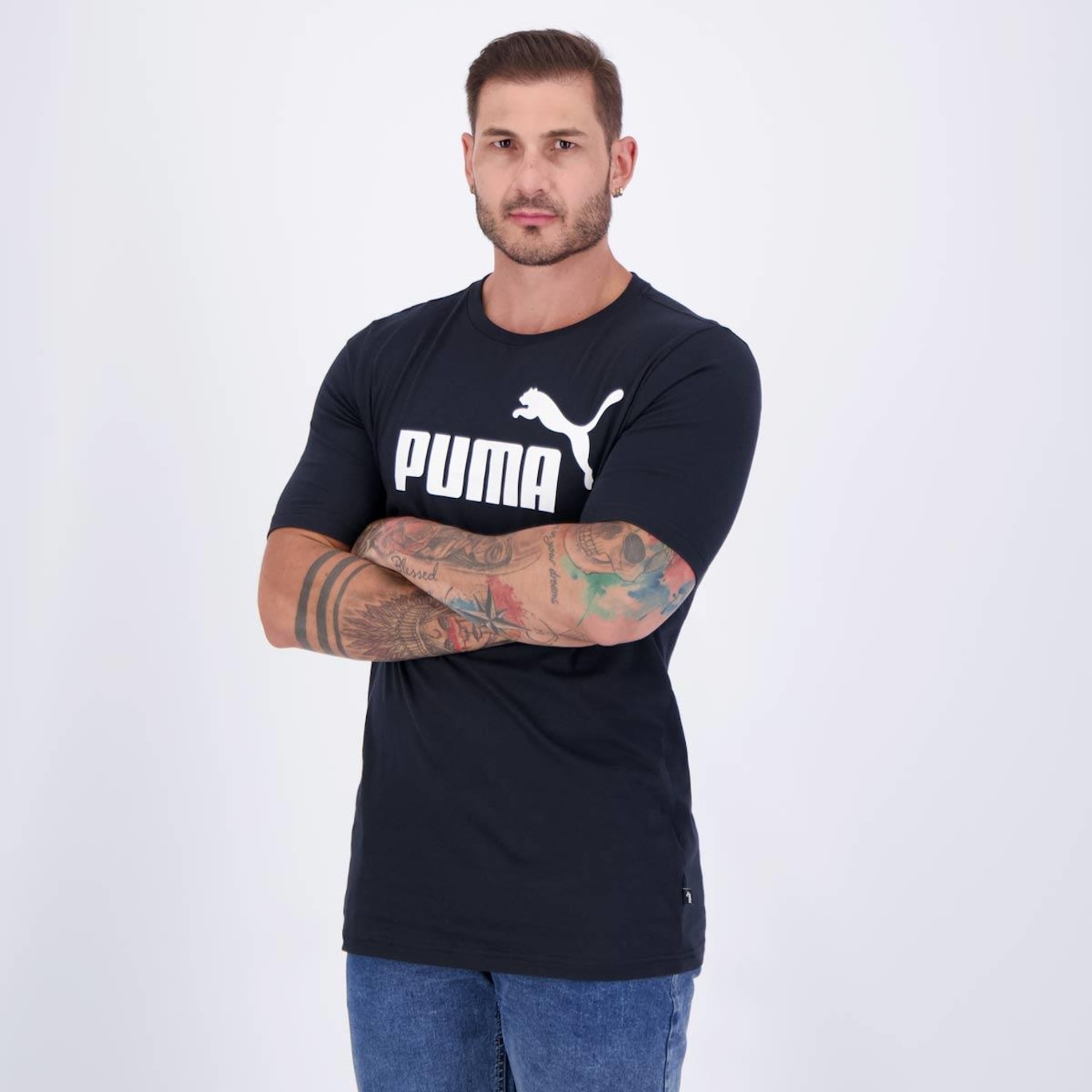 Camiseta Puma Ess Logo - Masculina - Foto 3