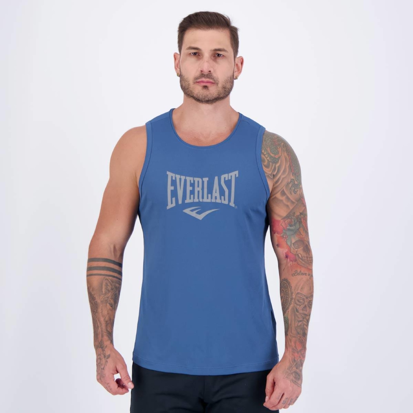 Camiseta Regata Everlast Petróleo - Masculina - Foto 1