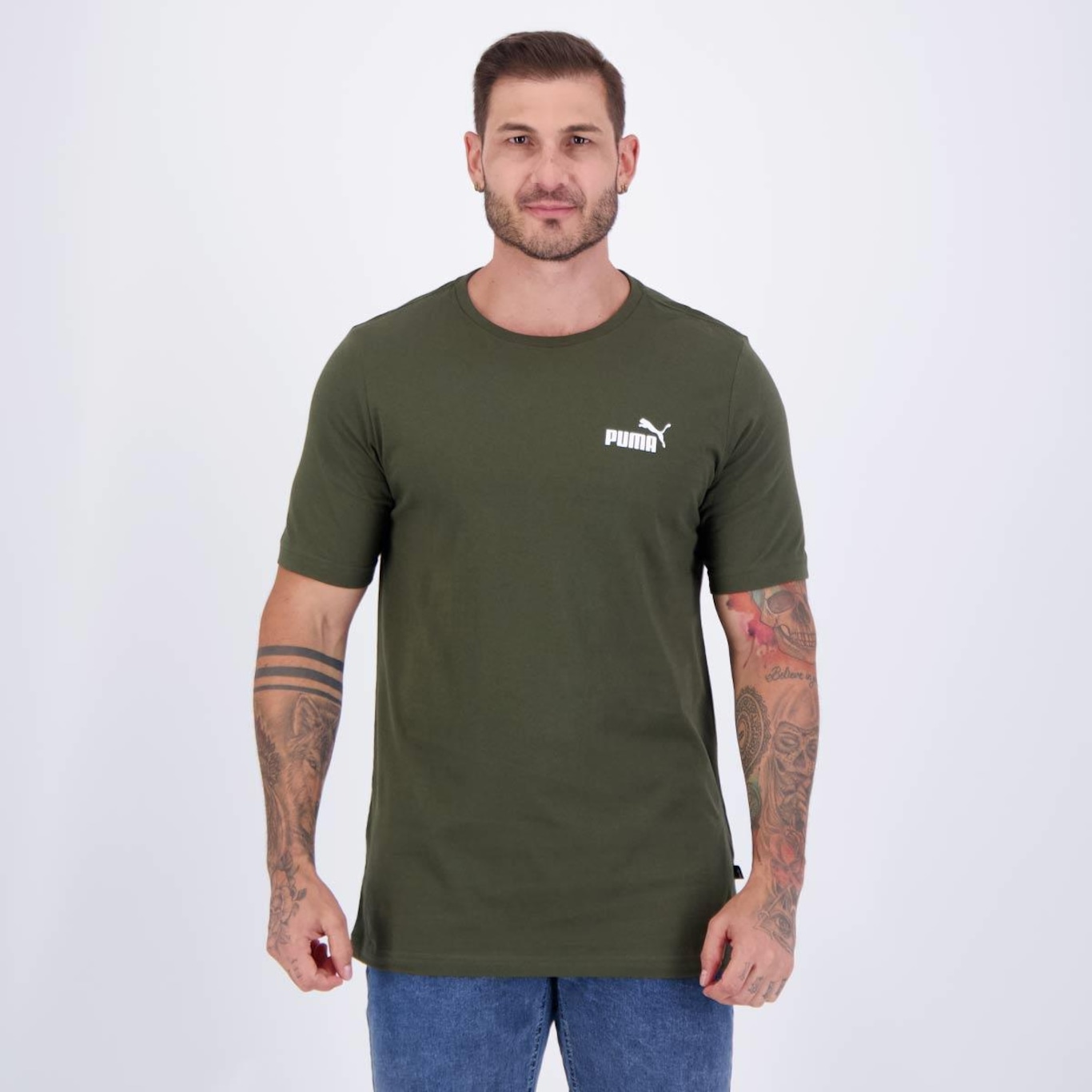 Camiseta Puma Ess Small Logo - Masculina - Foto 1