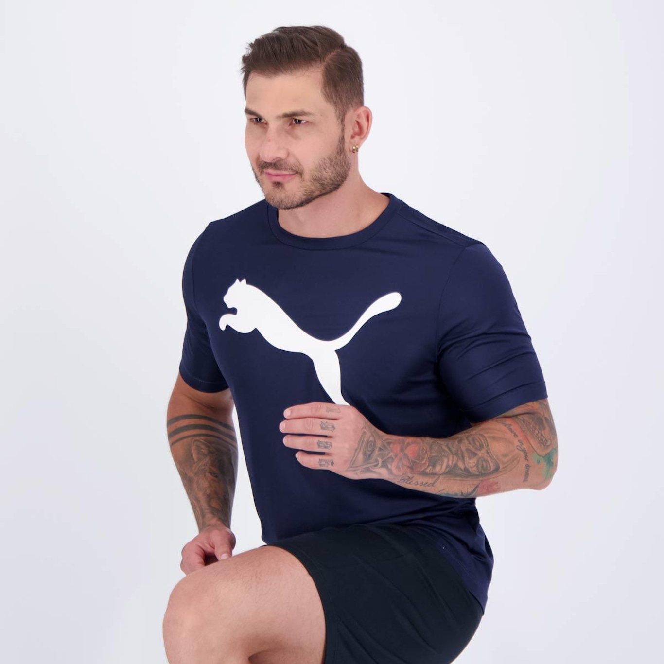 Camiseta Puma Active Big Logo - Masculina - Foto 6