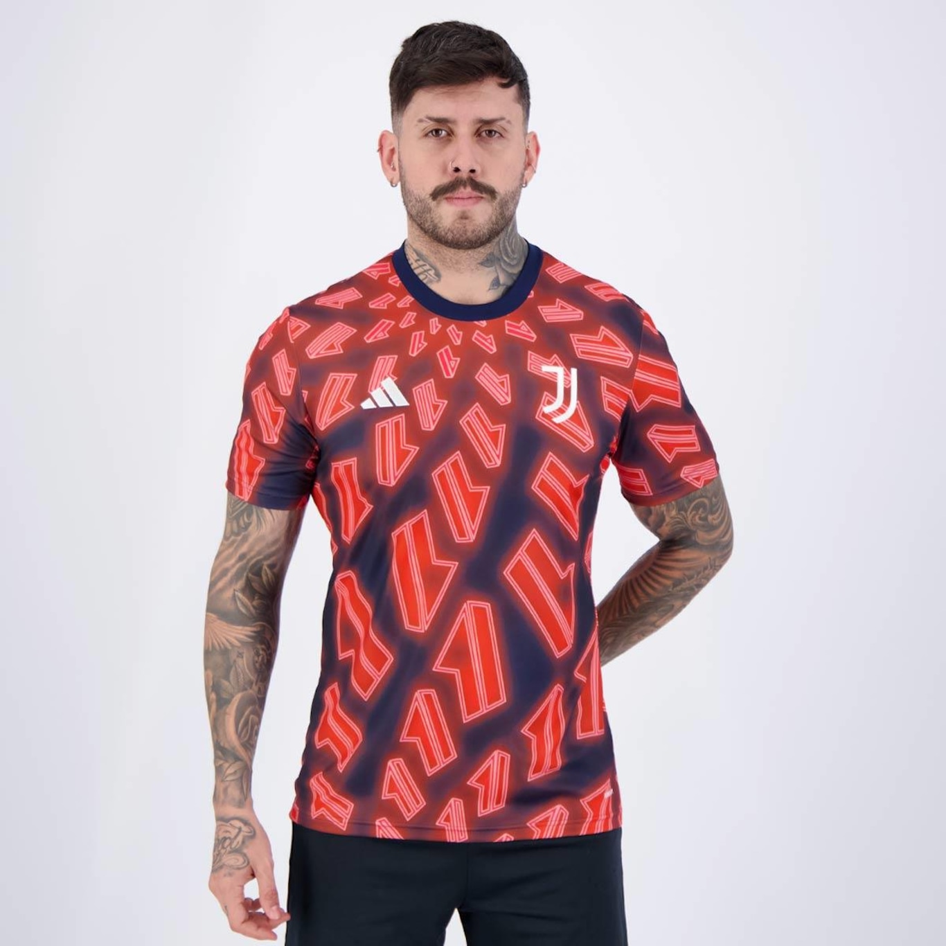 Camisa do Juventus 2025 adidas Pré Jogo - Masculina - Foto 1