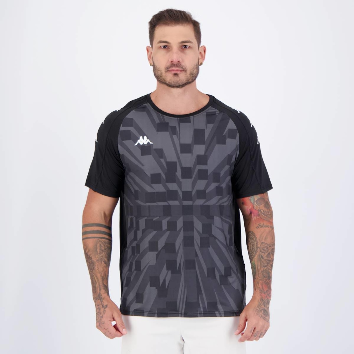 Camiseta Kappa Patchett - Masculina - Foto 1