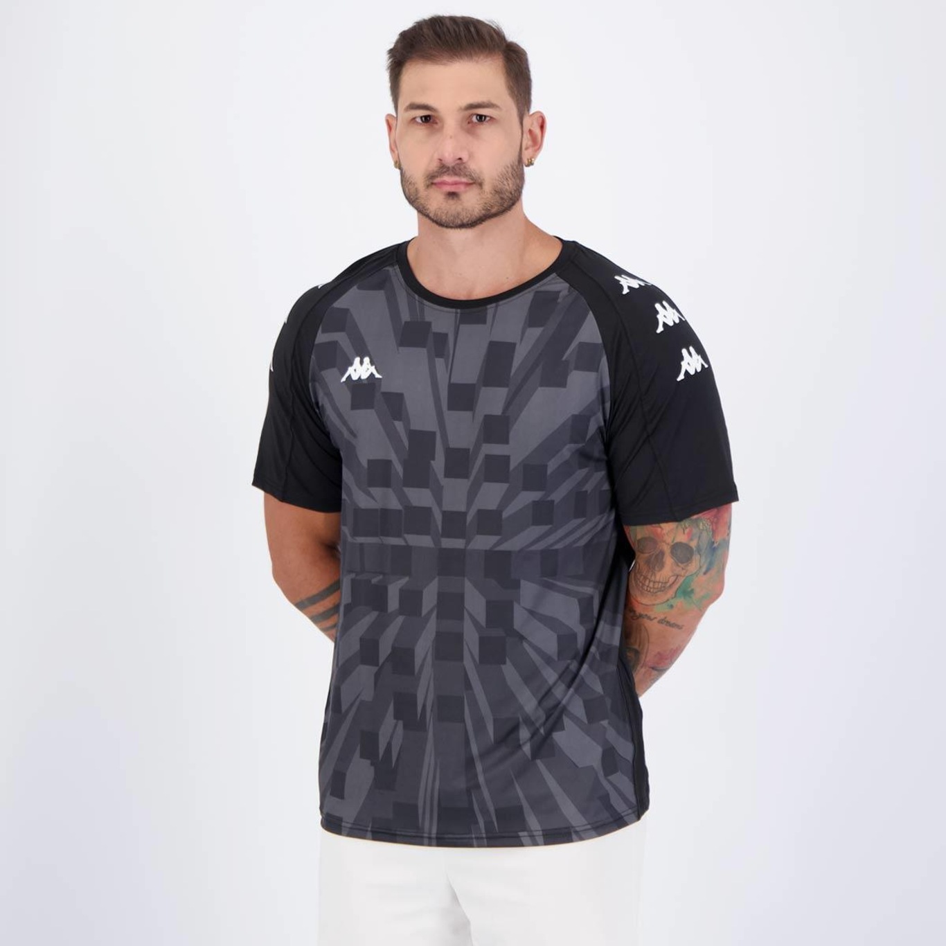 Camiseta Kappa Patchett - Masculina - Foto 3