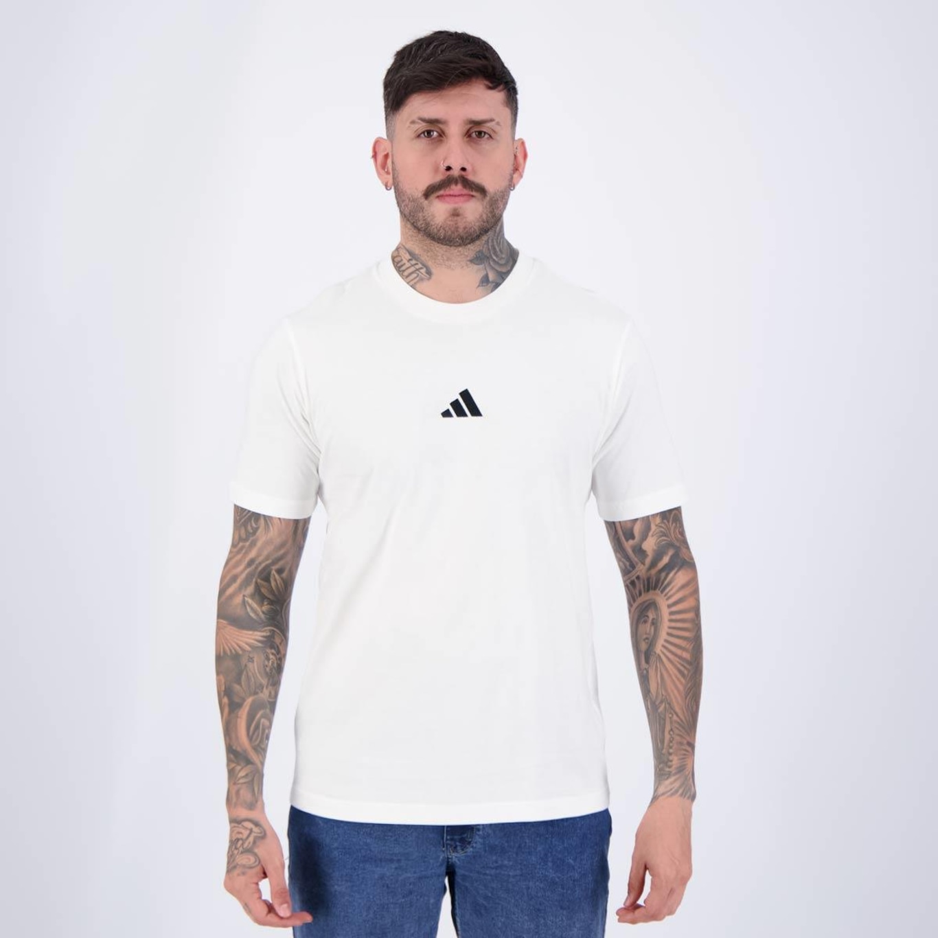 Camiseta adidas 3S Logo - Masculina - Foto 1