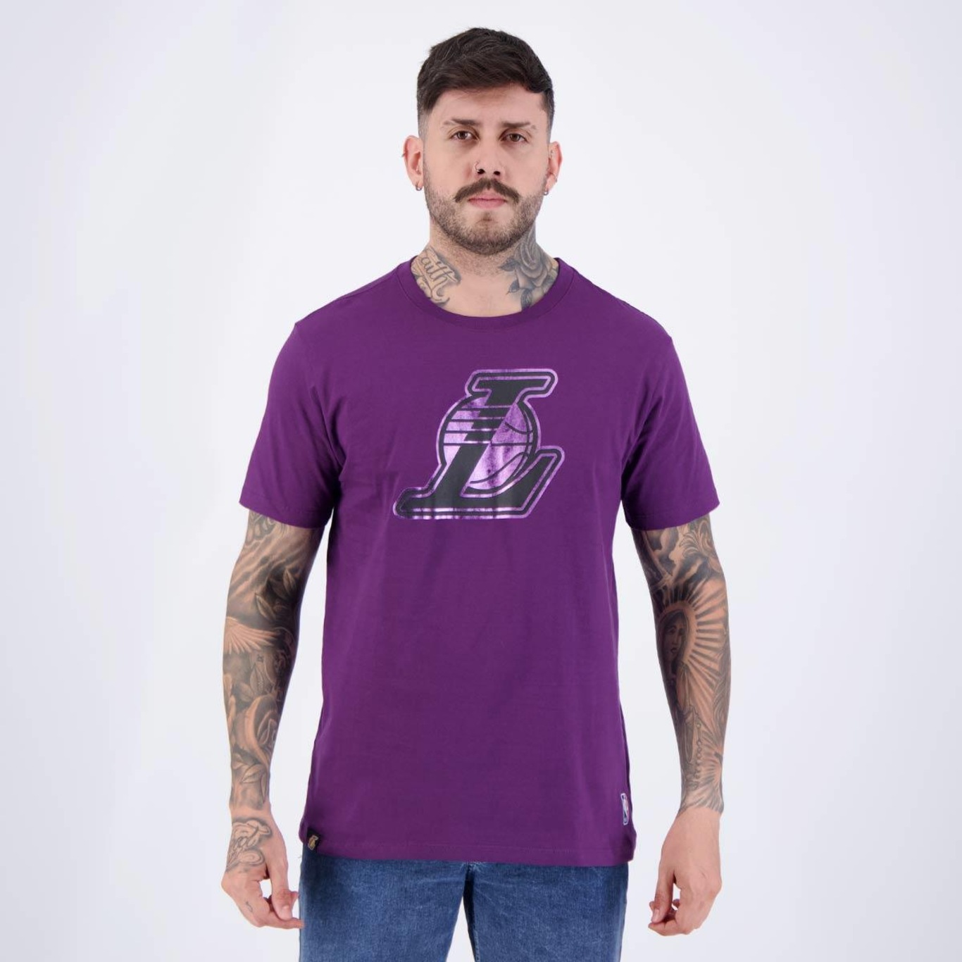 Camiseta Nba Gloss Lakers - Masculina - Foto 1