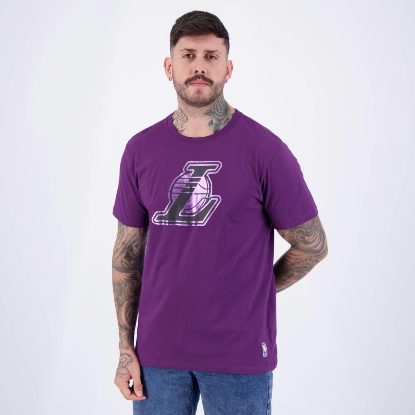 Camiseta Nba Gloss Lakers - Masculina - Foto 3