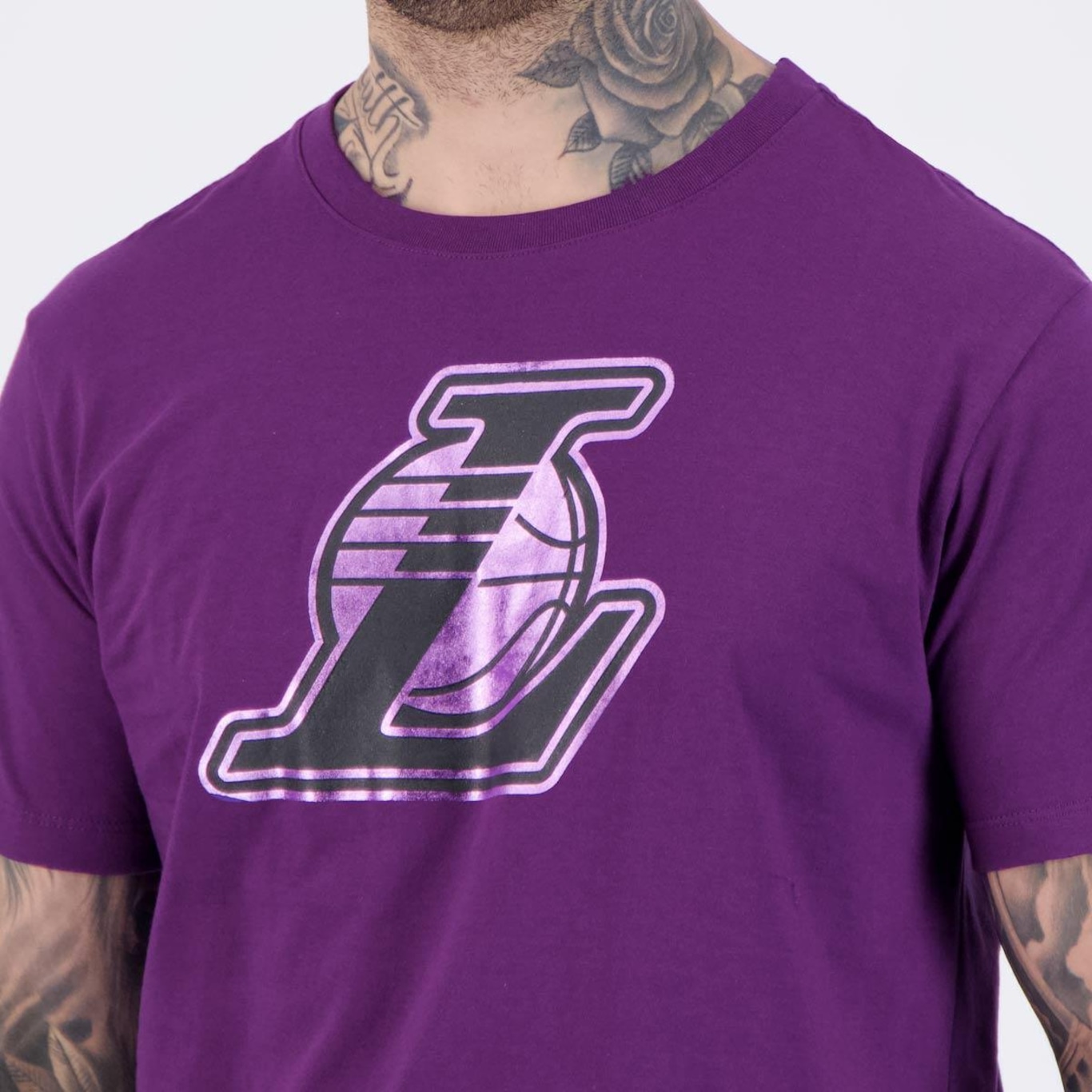 Camiseta Nba Gloss Lakers - Masculina - Foto 5